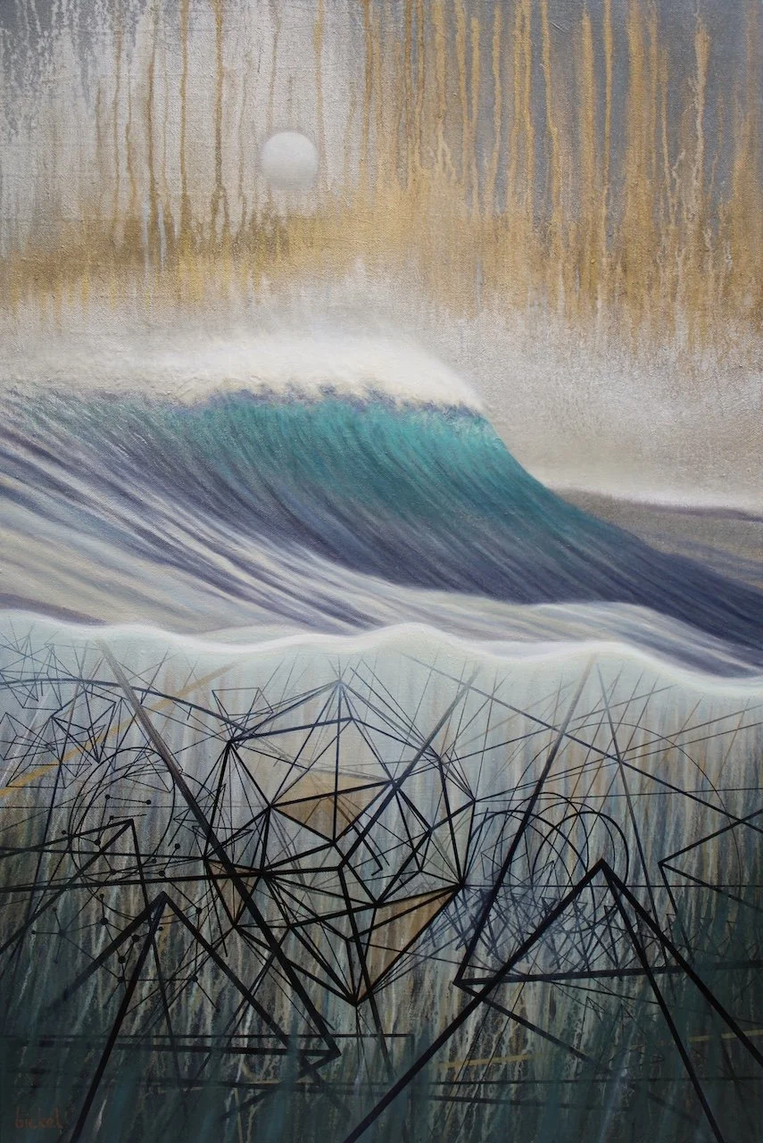  #230 under the wave study 16 36×24 oil on canvas 