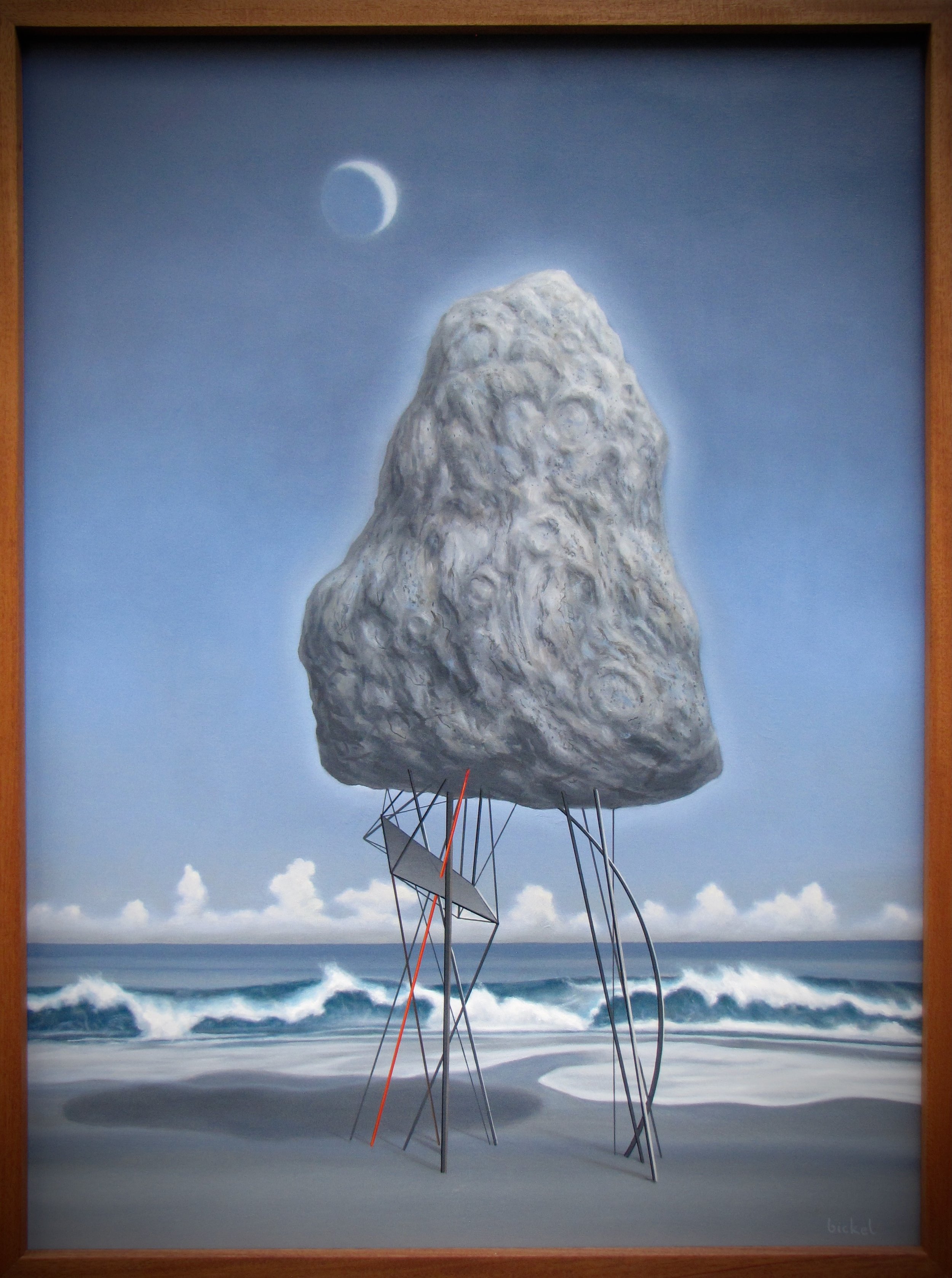  #281 rock sculpture 40×30 oil on canvas 