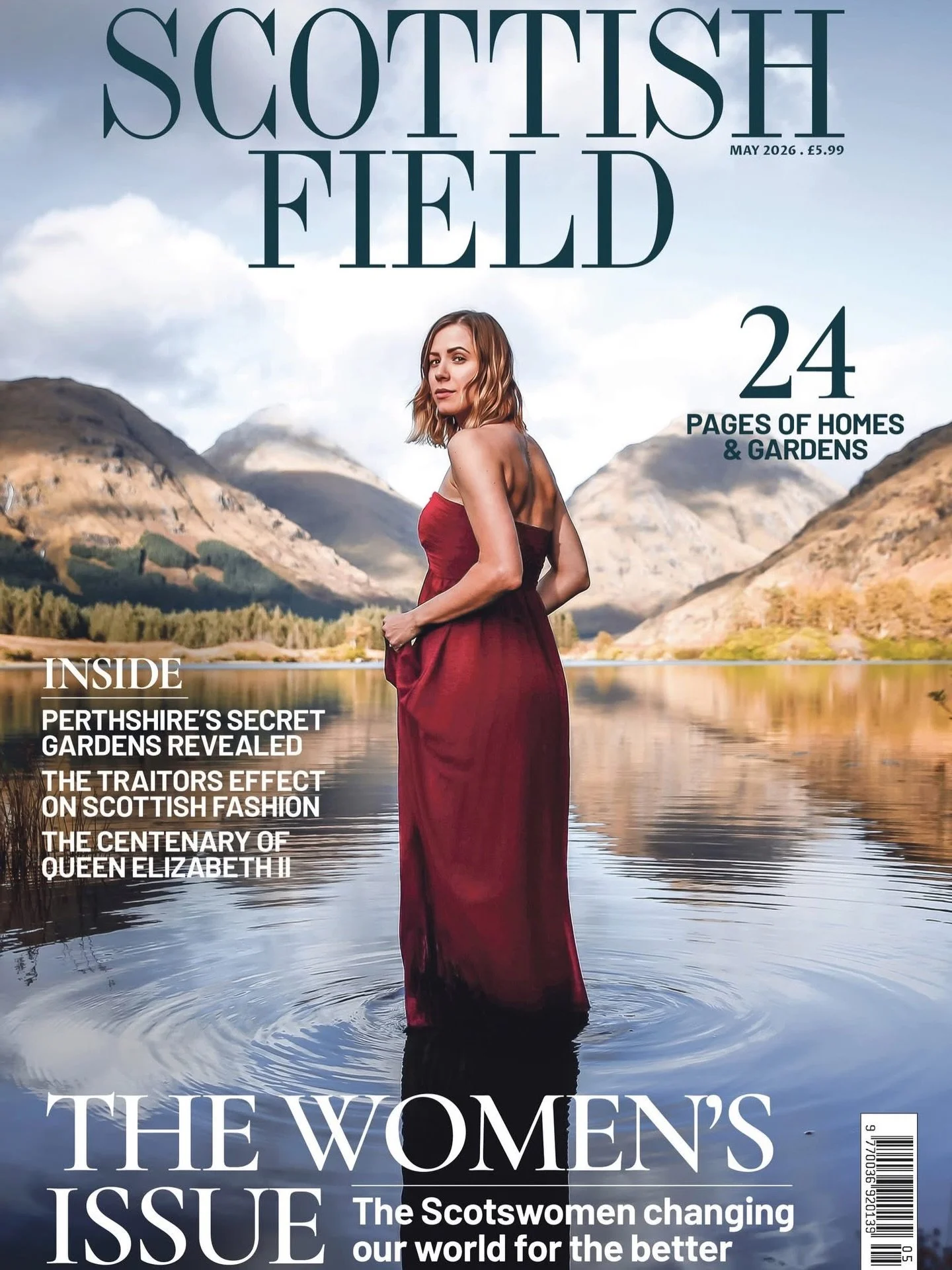 So you never know, one day you are being asked to stand in a loch, freezing cold with an overexcited Aussie in the Scottish Highlands. Then years later you&rsquo;re on the cover of @scottishfieldmag. Guess it paid off @b.oakman!! ❤️🐨 #covergirl
//
 