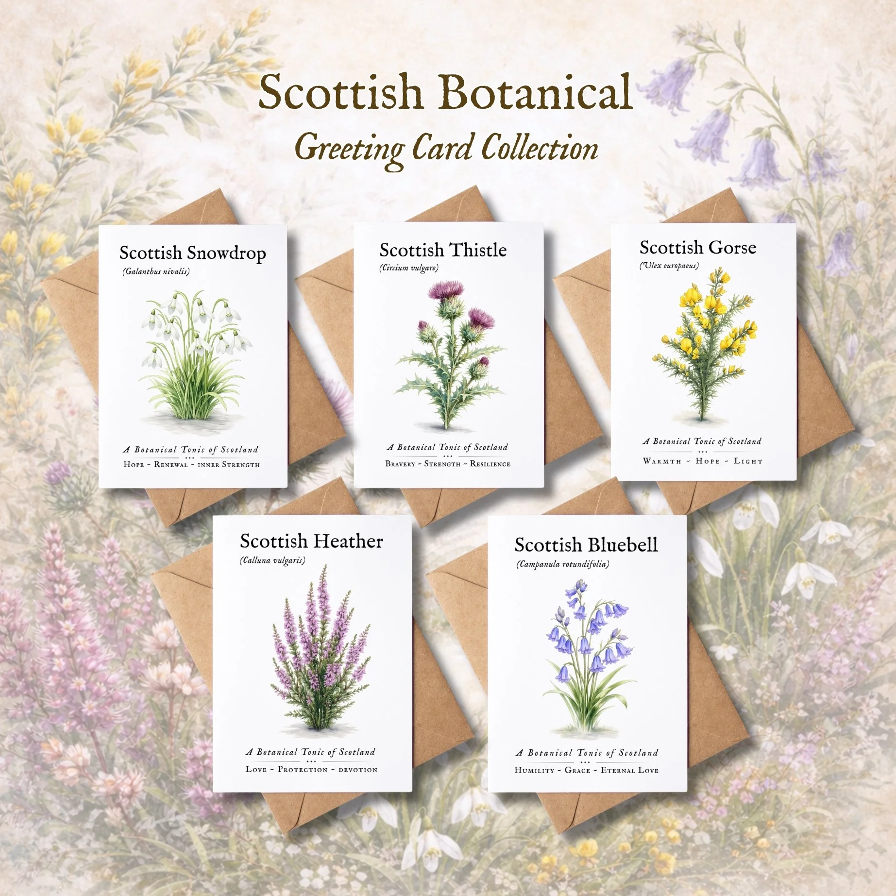 Wild Scottish Botanicals ~ Card Collection