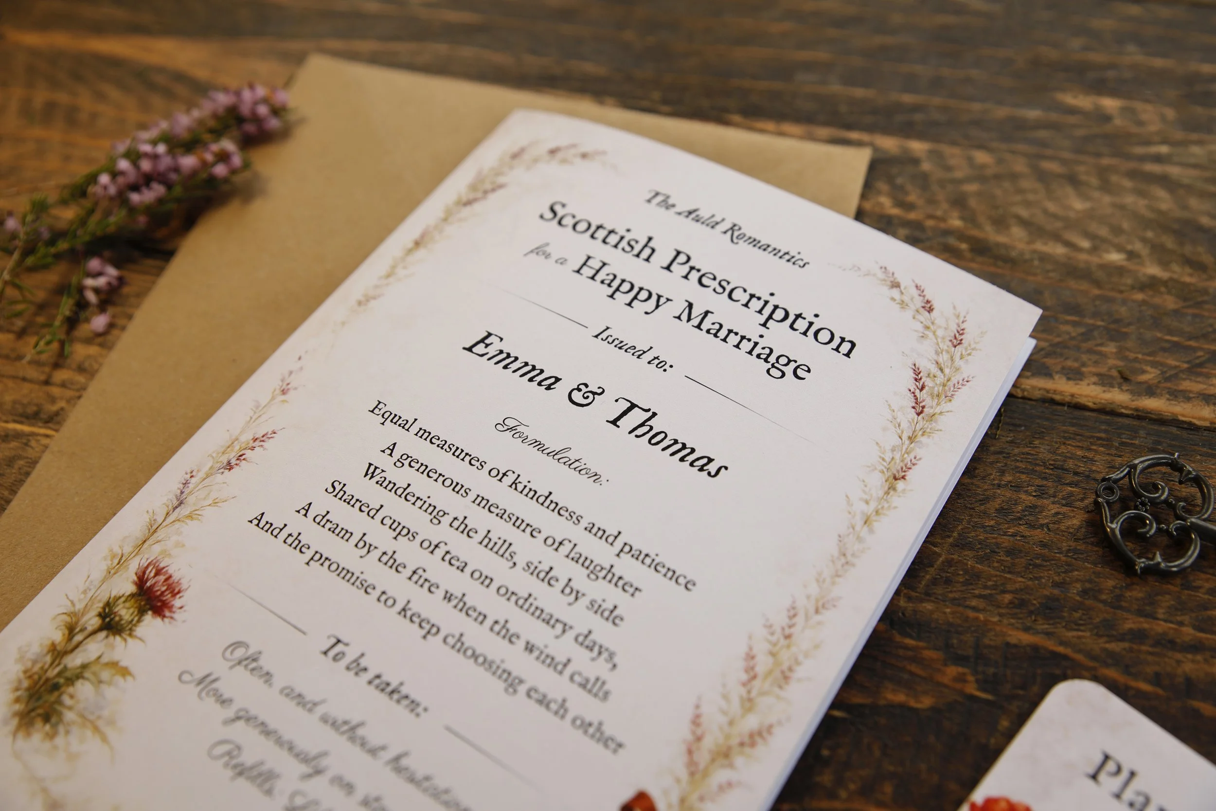 Scottish Prescription for a Happy Marriage