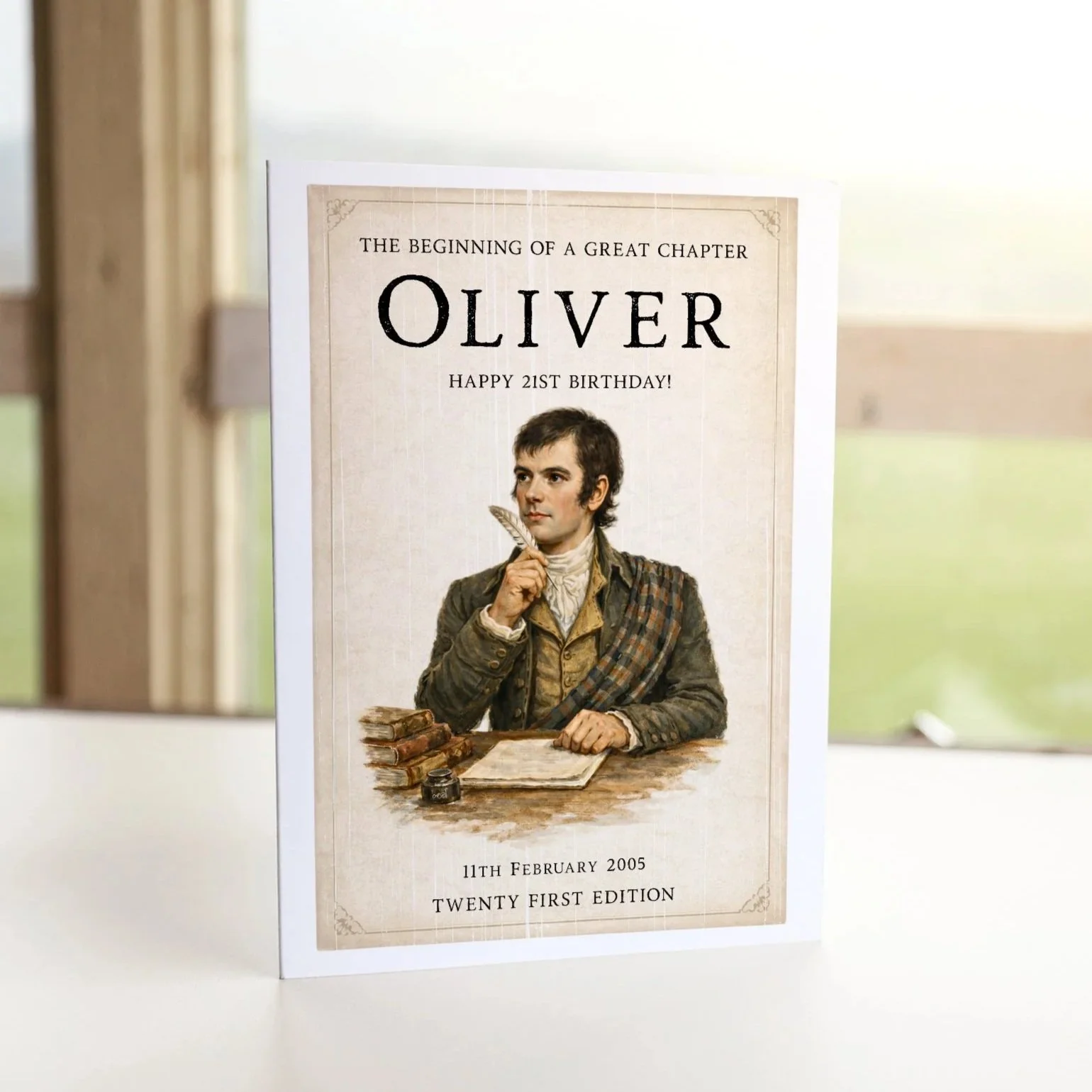 Custom 21st Birthday Card for Oliver