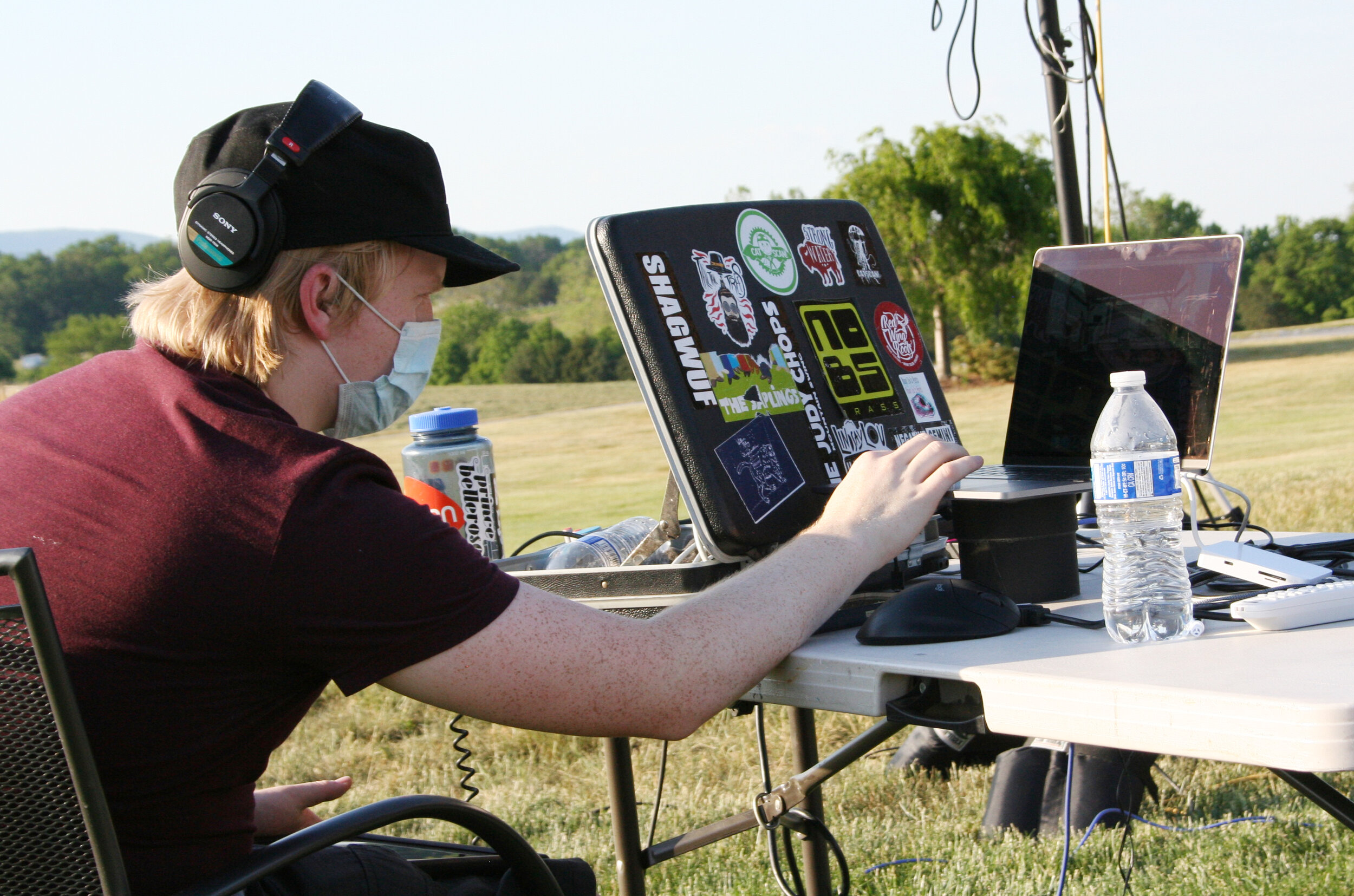 RCS Alum, Forrest, running the tech