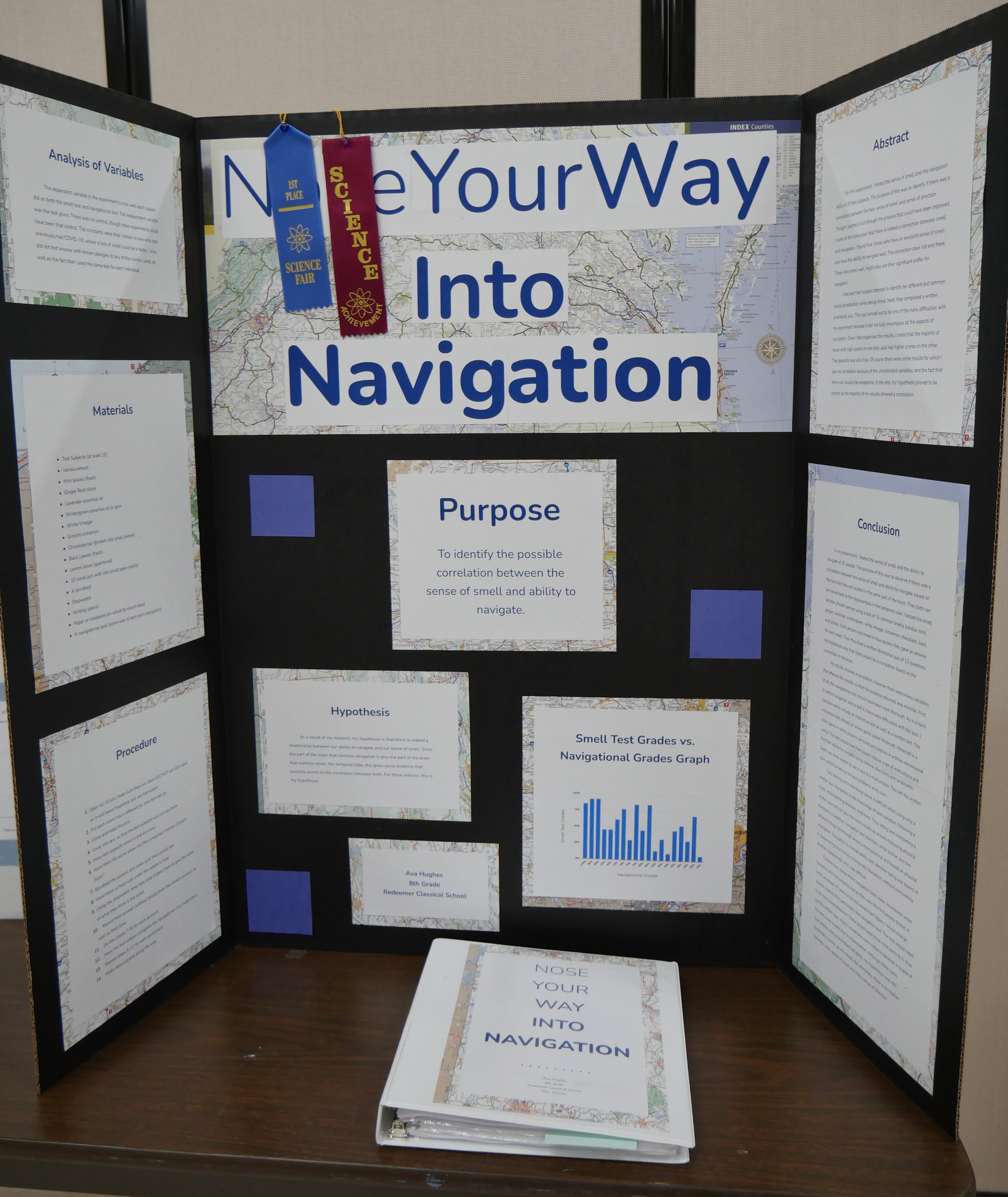  1st Place  |  Health and Medicine: Ava Hughes, “Nose Your Way Into Navigation” 