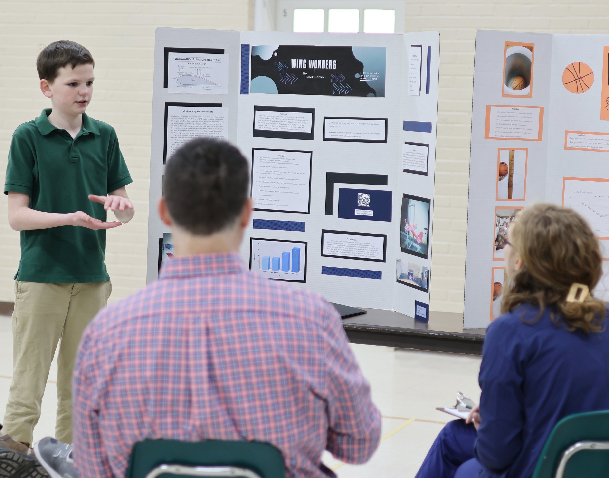 Each logic school student presented their project to the judges