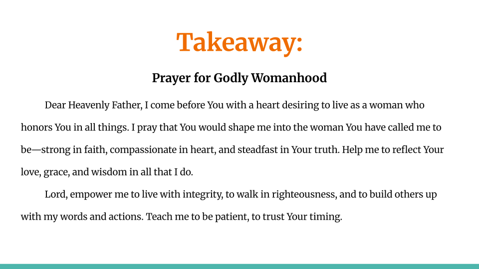   Eliza Burtner   |   Growing into a Godly Woman: Proverbs 31  