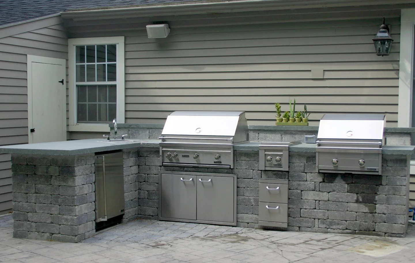 Outdoor Kitchen Newton Brookline Cambridge Belmont Ma Premier Pavers Hardscape Co