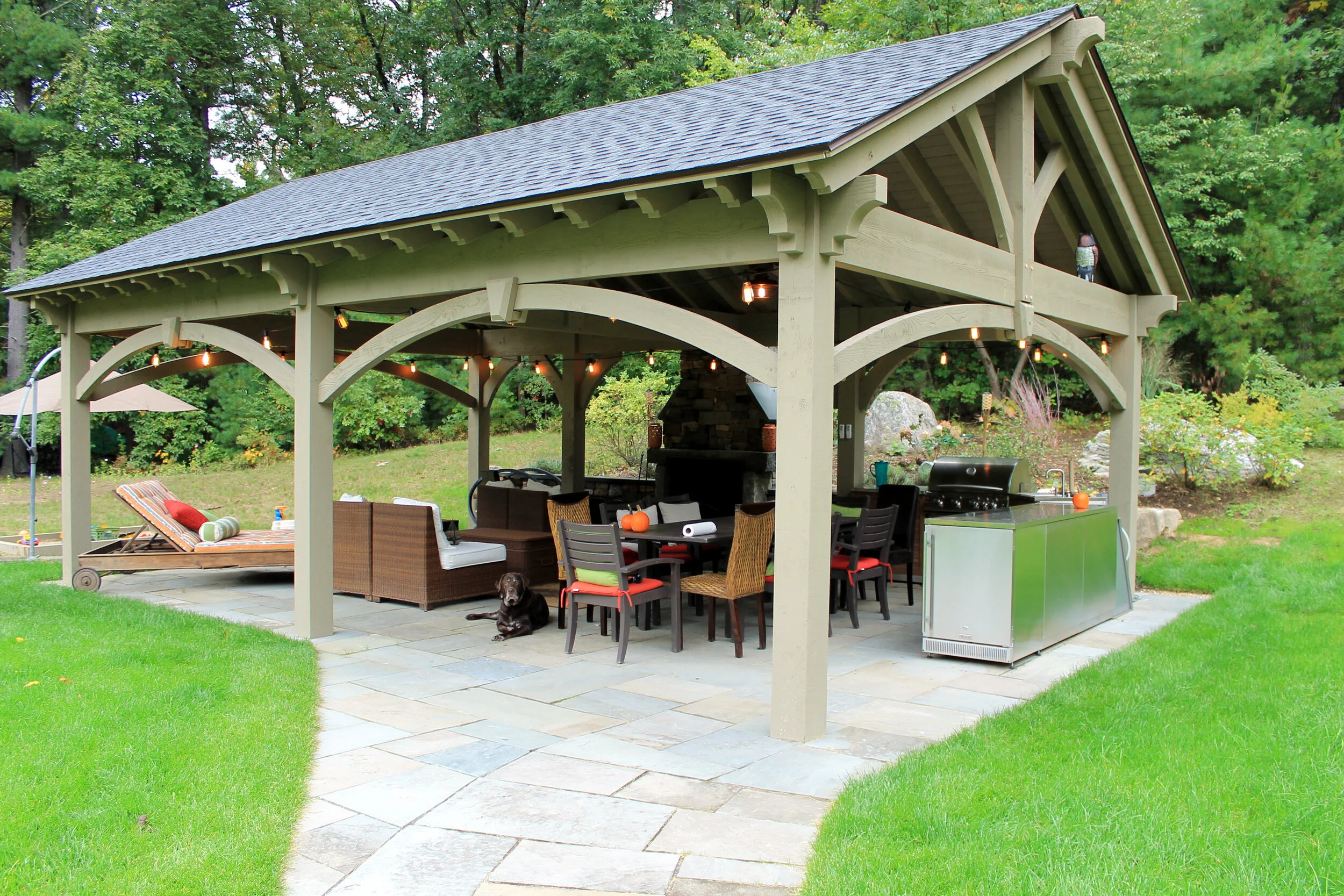 Consider How Outdoor Lighting Achieves Style and Safety in a Wellesley MA Outdoor Kitchen
