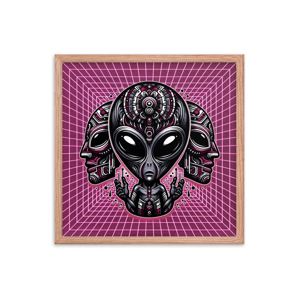 2. TRIBAL GREY FRAMED POSTER 18 x 18.jpg
