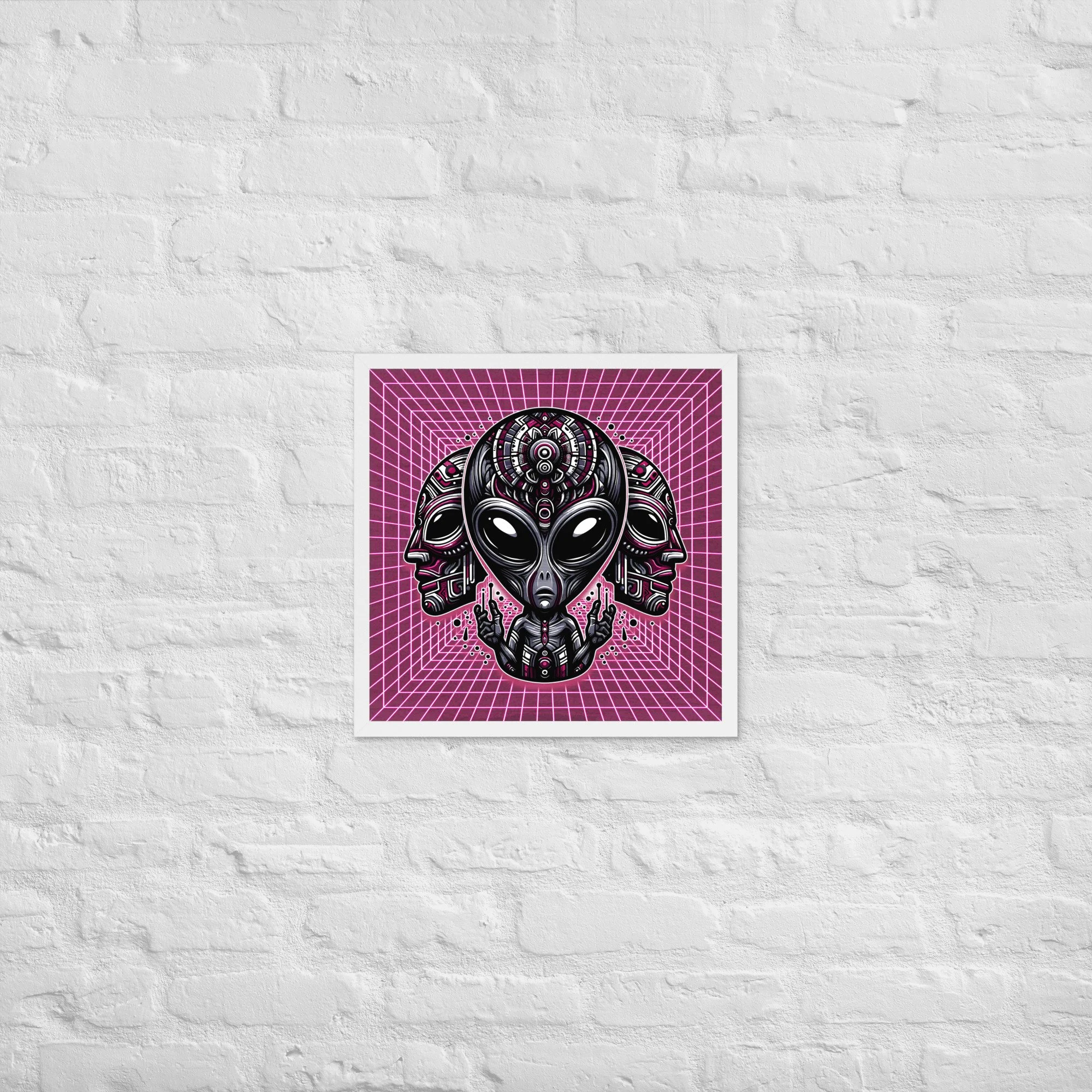 12. TRIBAL GREY FRAMED POSTER 18 x 18.jpg