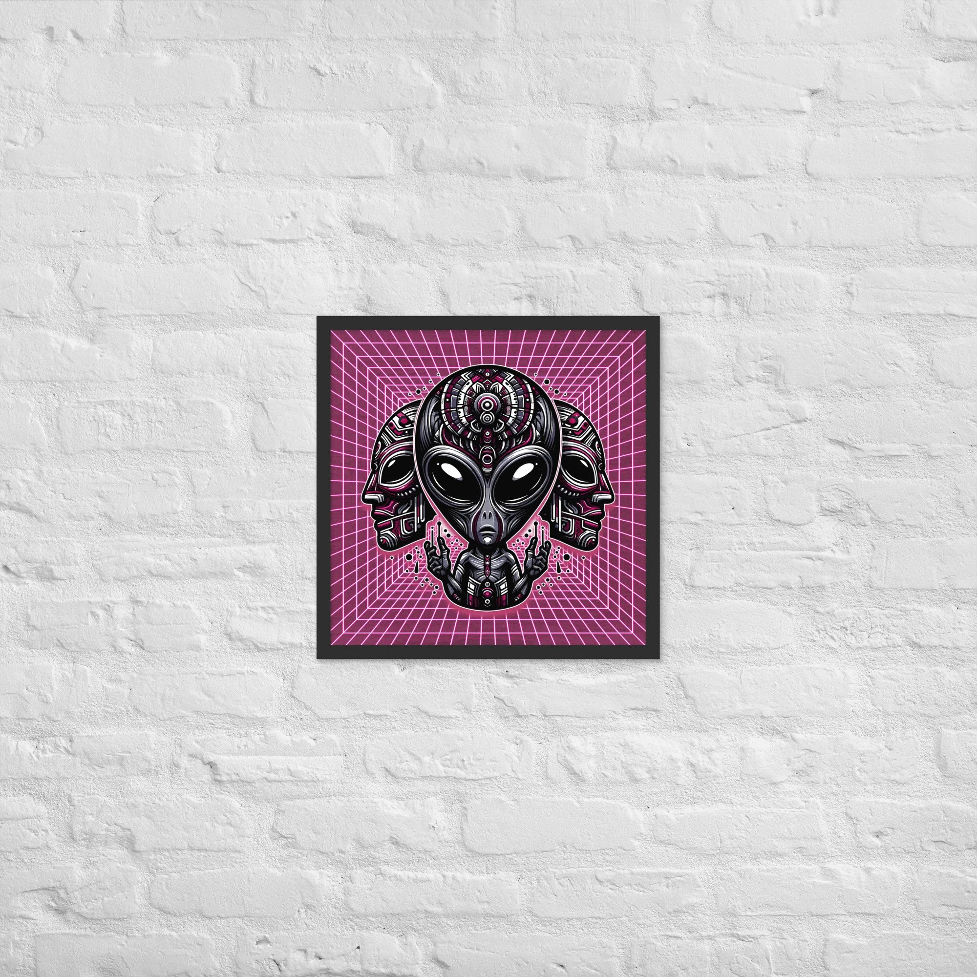 10. TRIBAL GREY FRAMED POSTER 18 x 18.jpg