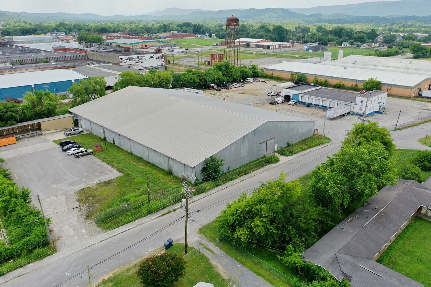 Peerless Mill aerial view