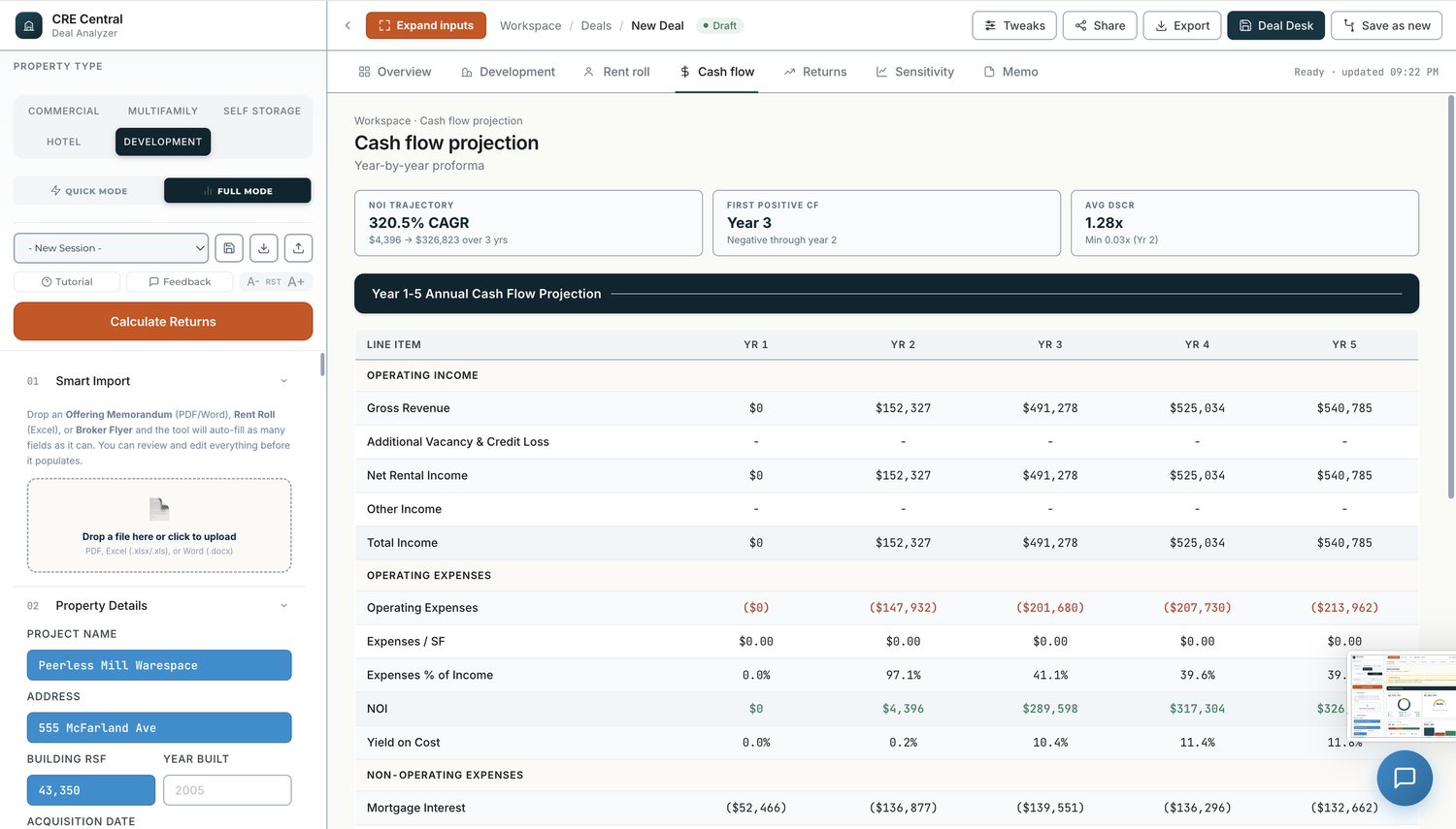 Deal Analyzer Cash Flow