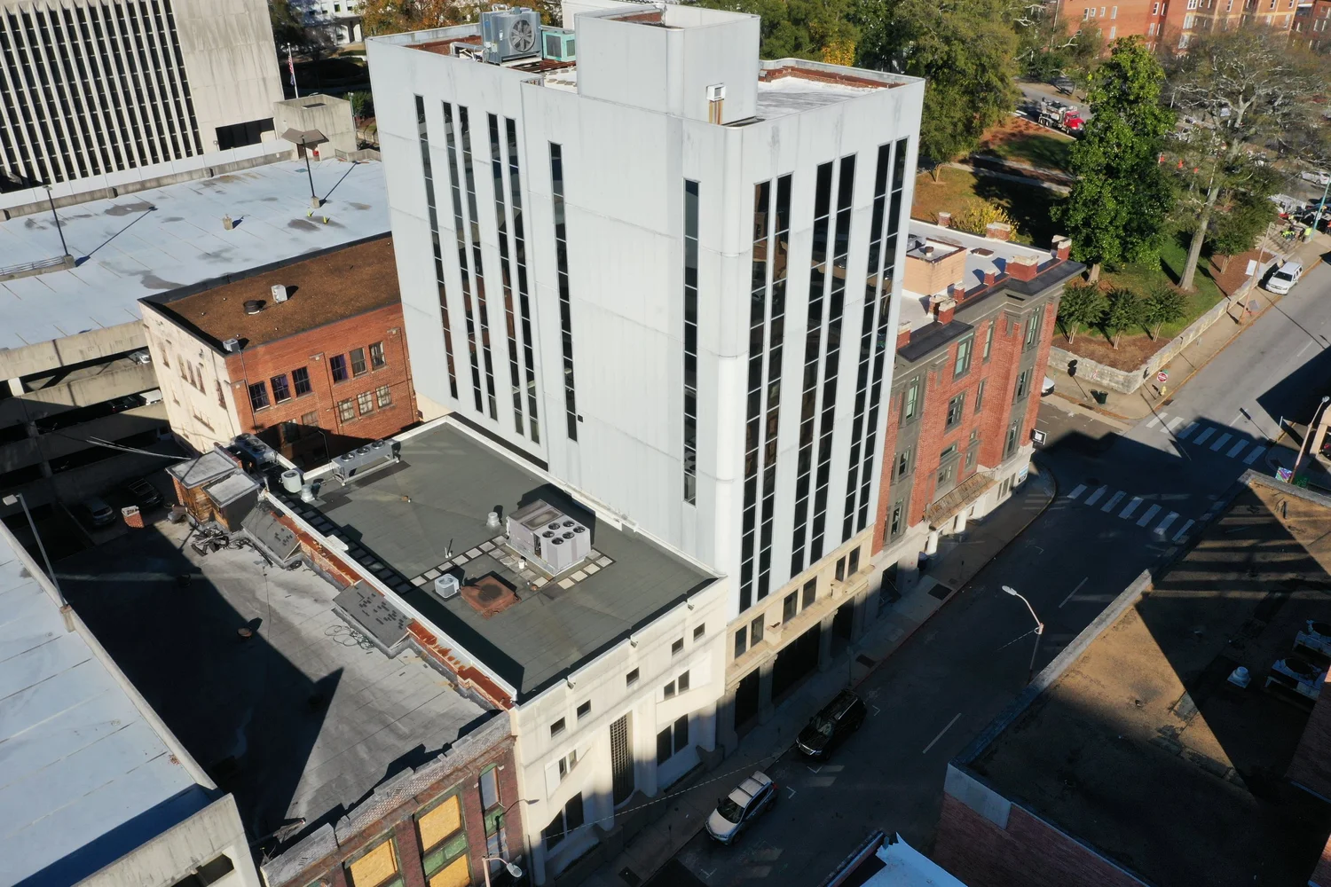 Newell Tower building detail