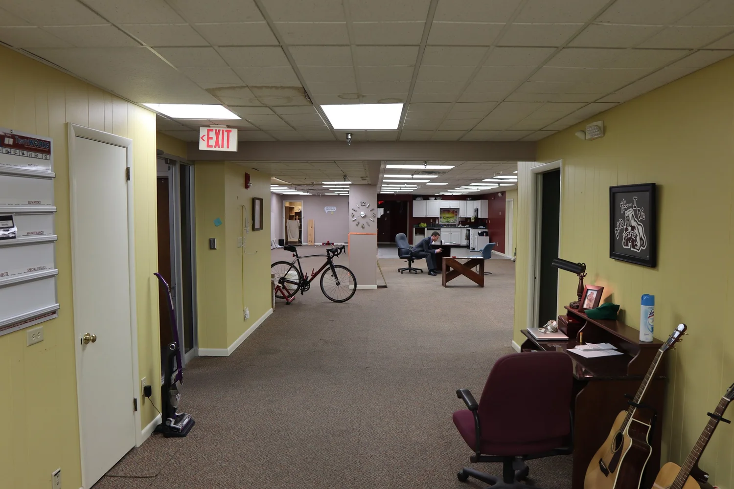 Newell Tower interior during renovation