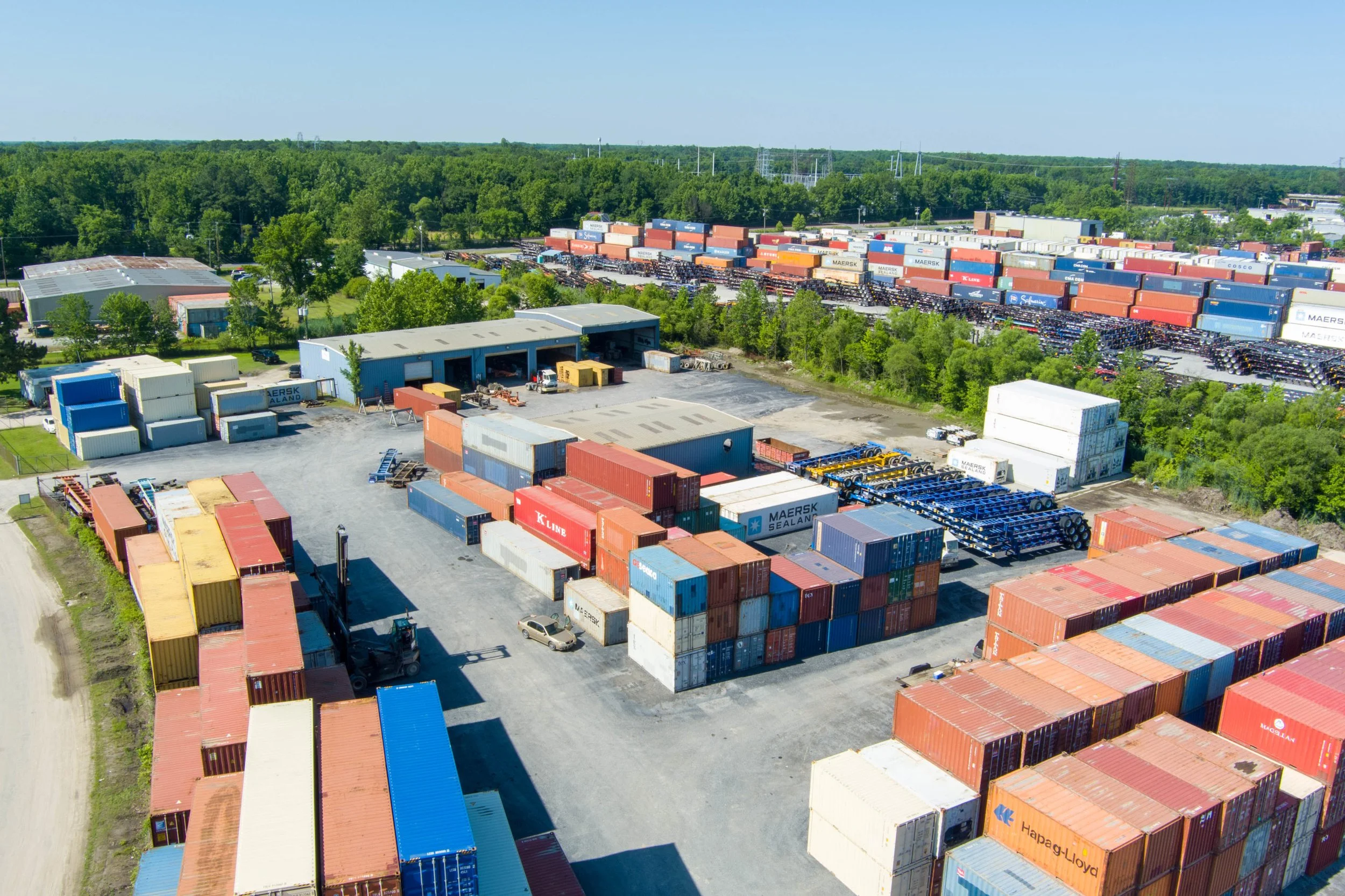 Industrial outdoor storage yard demonstrating the asset class growing investor demand