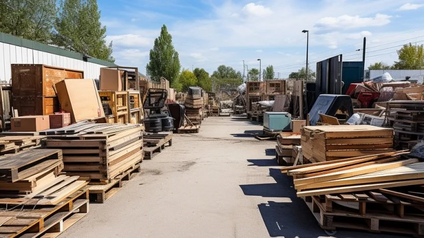 Large industrial outdoor storage facility with fencing demonstrating the institutional scale of modern IOS investments