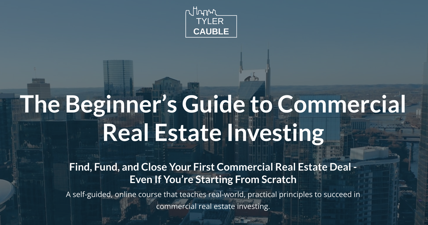 The Beginner's Guide to Commercial Real Estate Investing course cover