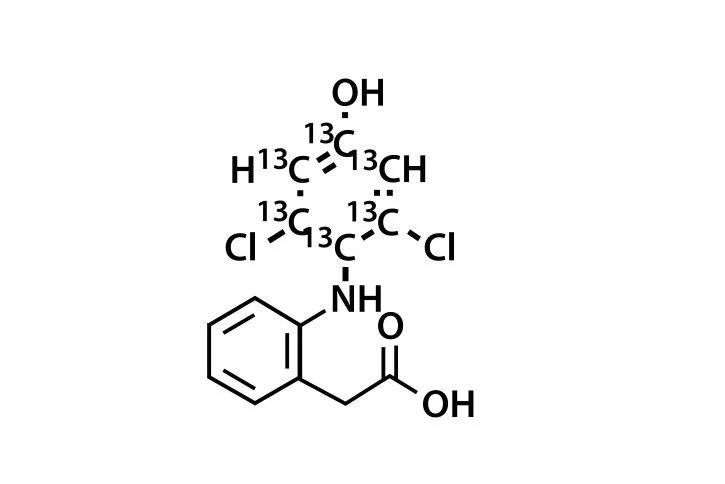 4'-hydroxydiclofenac-13C6 black text on transparent background.jpg