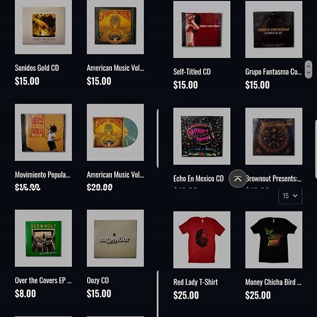 Checkout our new web store if you're linking to get some T shirts, vinyl or cds from @brownoutband @grupofantasma or @moneychicha 
https://fantasmafamily.hilinemerch.com/

New items coming soon!

#brownout #brownsabbath #moneychicha #grupofantasma #f