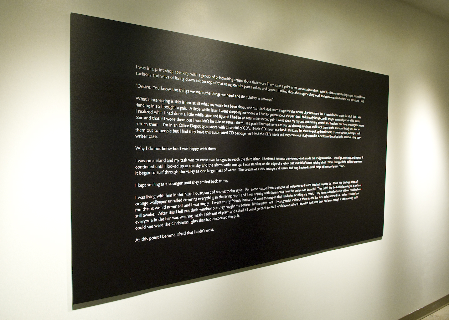 Calgary Dream Log, 2011.