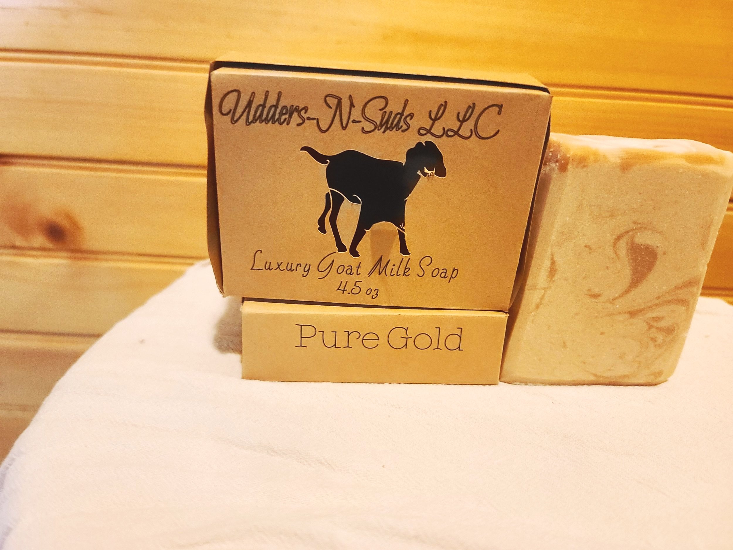 Pure Gold Goat Milk Soap — Udders-N-Suds LLC Luxury Goat Milk bath products