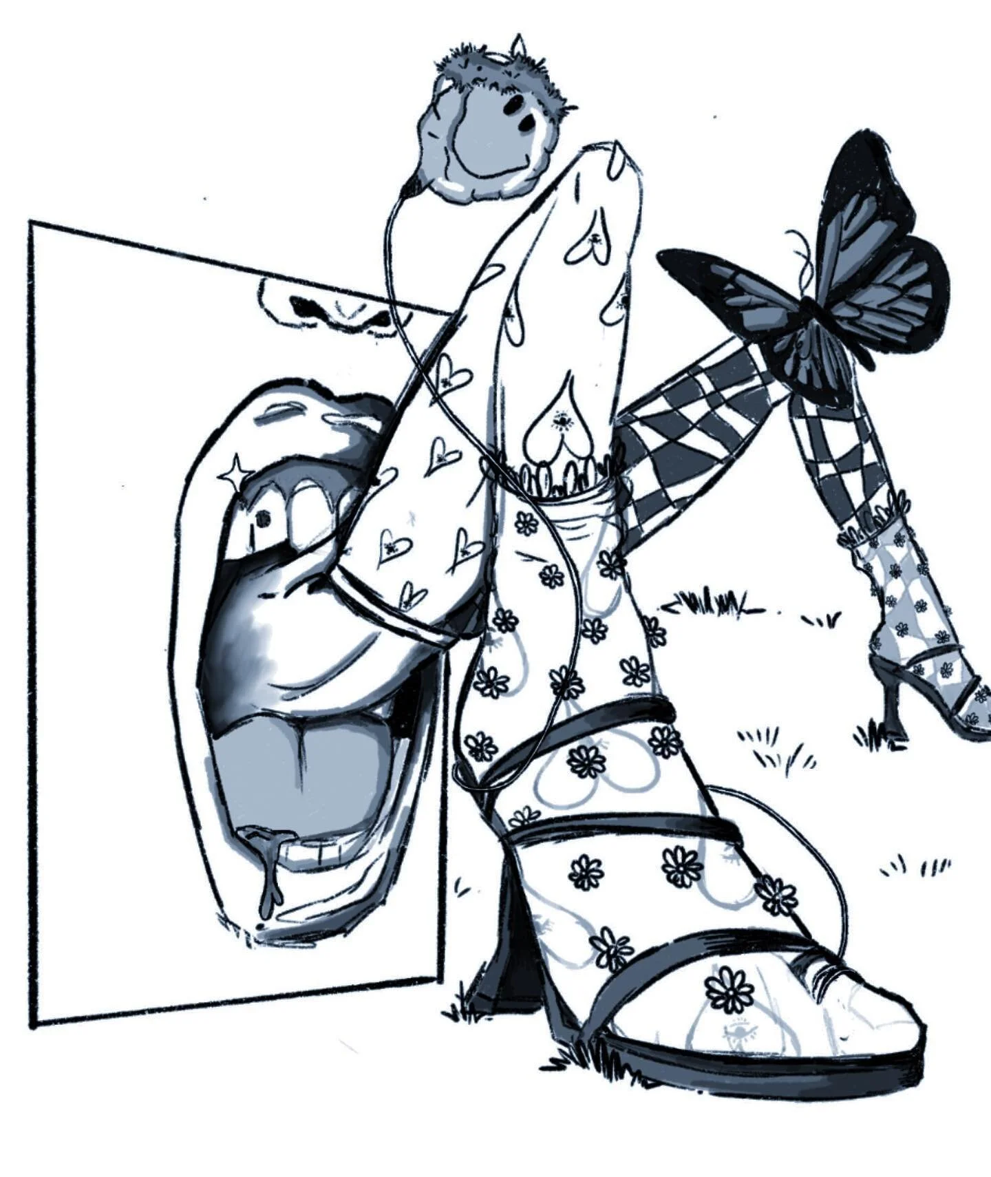 Quick sketch/brainstorm archive🤍 Felt like she needed to live on the feed for a while