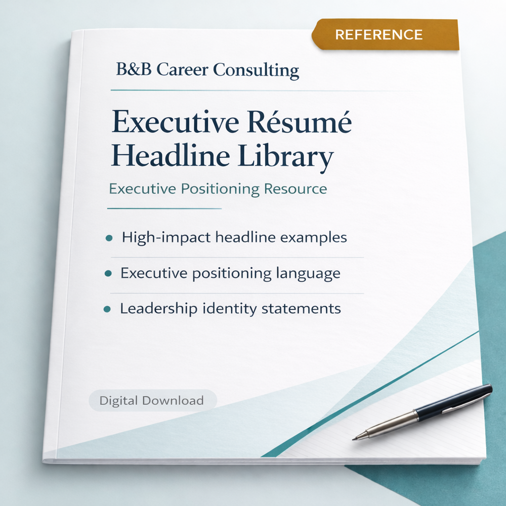 Executive Résumé Headline Library