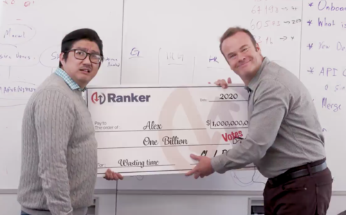 VIDEO: Ranker Reaches One Billion Votes Milestone