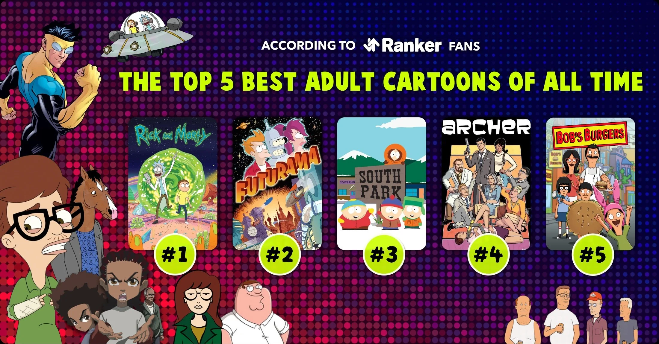 The Top 5 Best Adult Cartoons of All Time