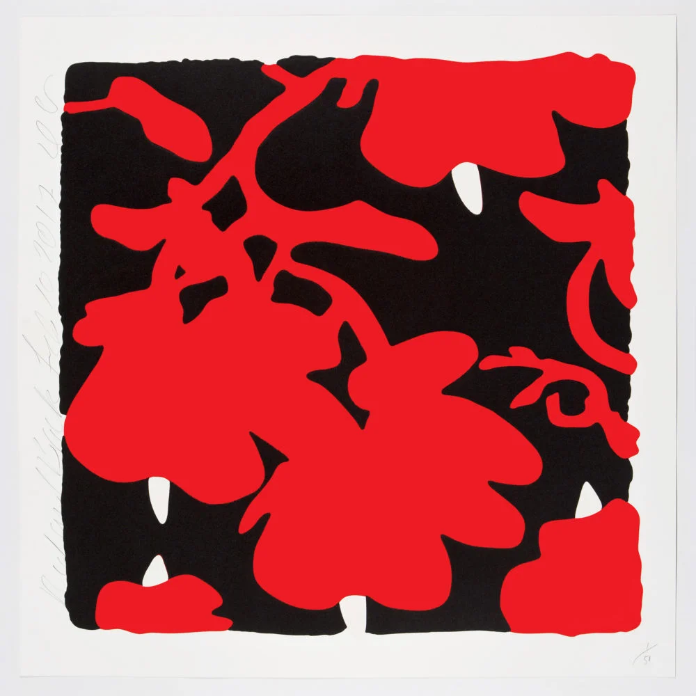 LANTERN FLOWERS, RED AND BLACK