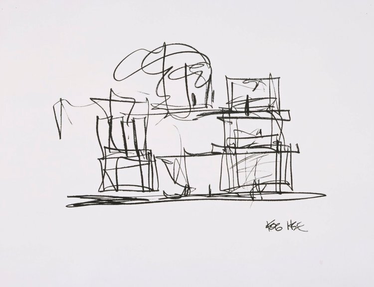 Sketches of Frank Gehry: A Conversation with Jean-Louis Cohen - Azure  Magazine | Azure Magazine
