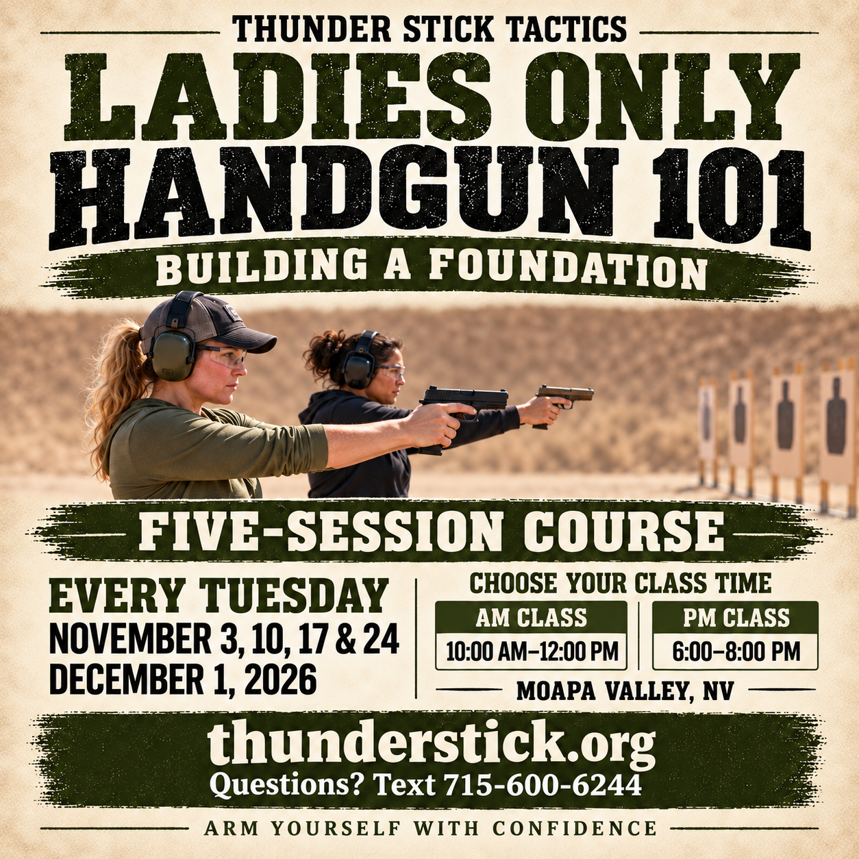 HANDGUN 101 (Fundamentals) Ladies Only