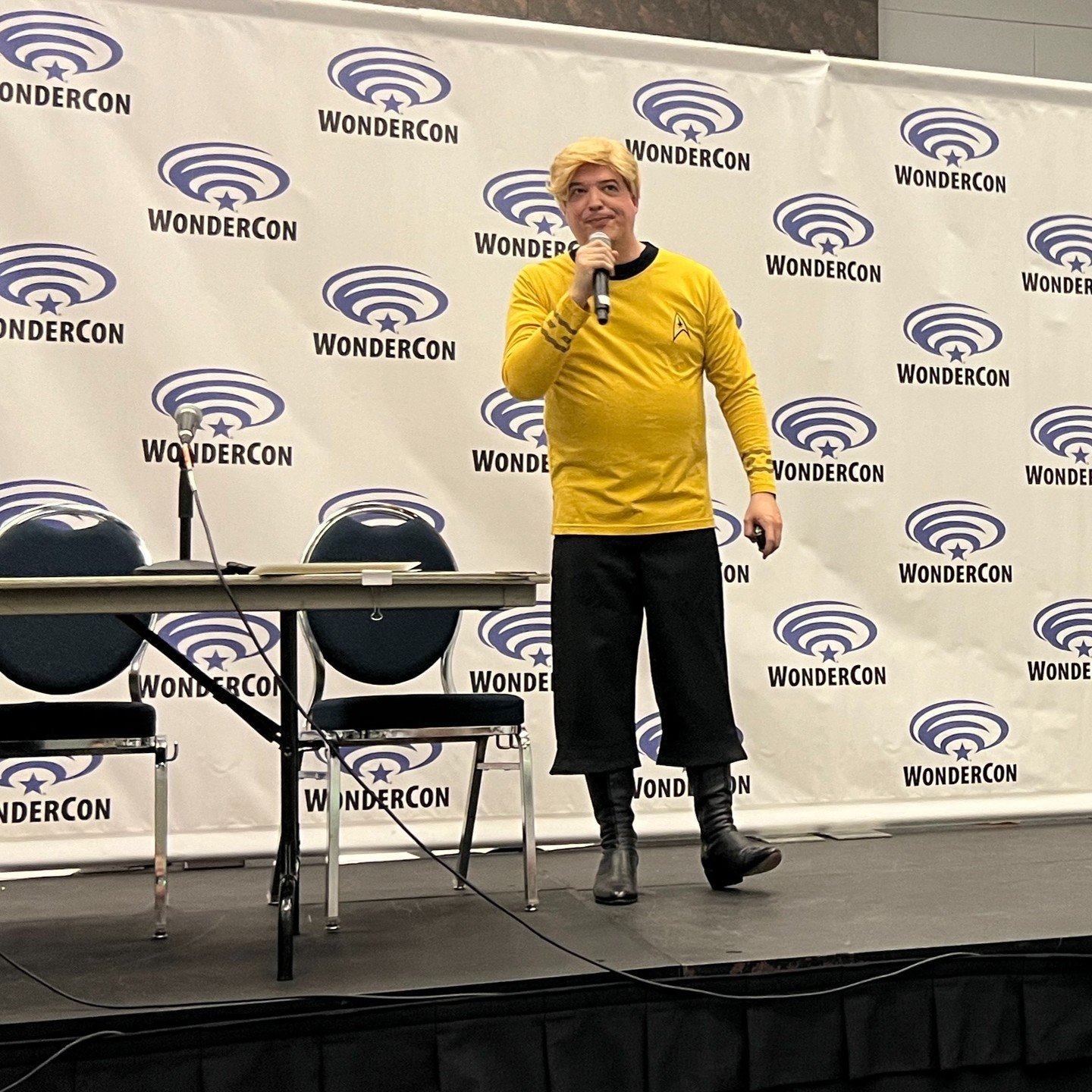 Last batch of pics from @idiots_lantern at @wondercon 2024. Sadly their performance was cut short and we never got to see the final skit, I'm curious what Captain Kirk, James Bond, Homes &amp; Watson and the Fourth Doctor were going to be up to.

#id