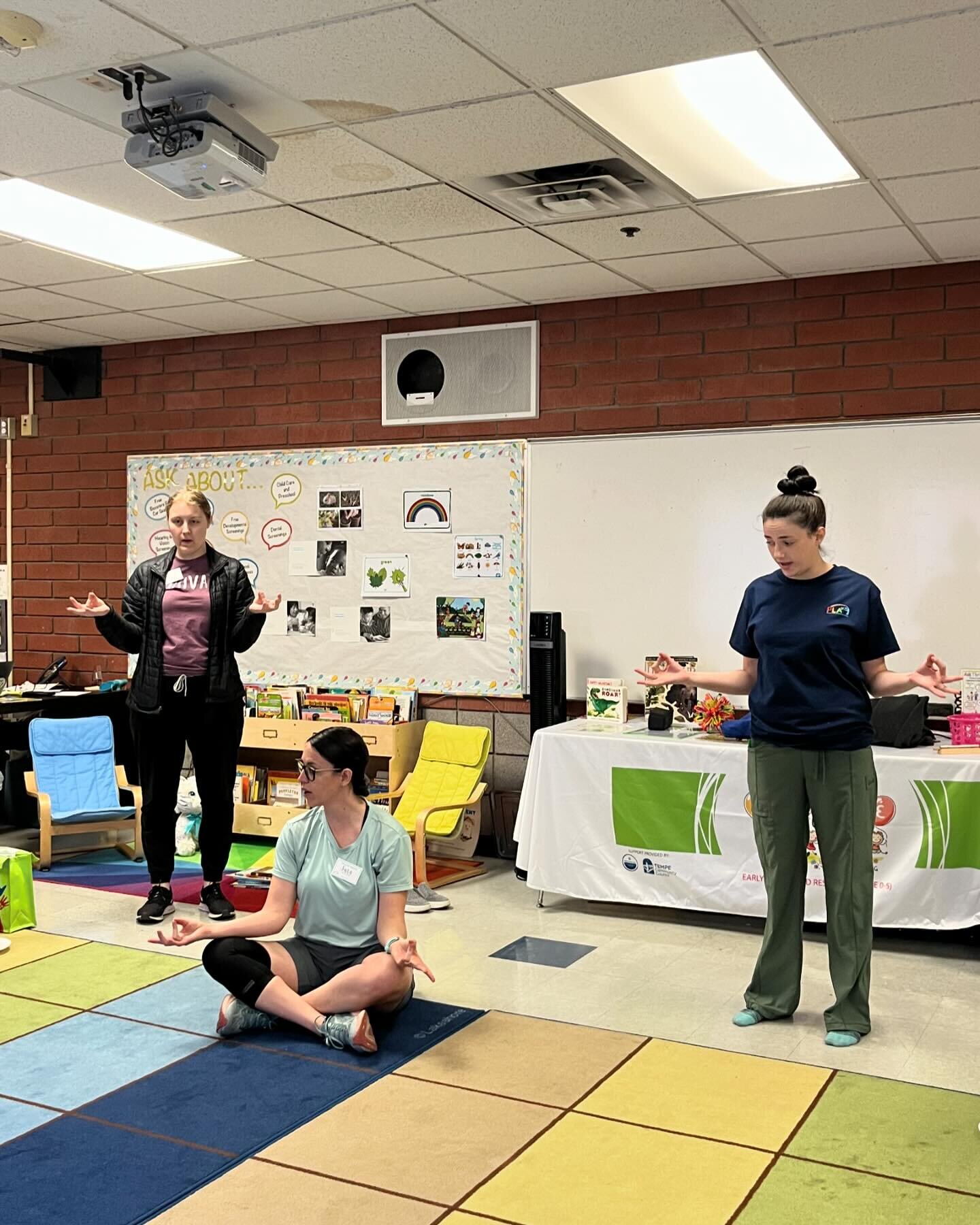 Having interns from the NAU occupational therapy program join us at PLAY has been an absolute delight! Here&rsquo;s to the wonderful journey of learning and growth ahead! 🌱📘 #playphx #mindfulmefamilyclass