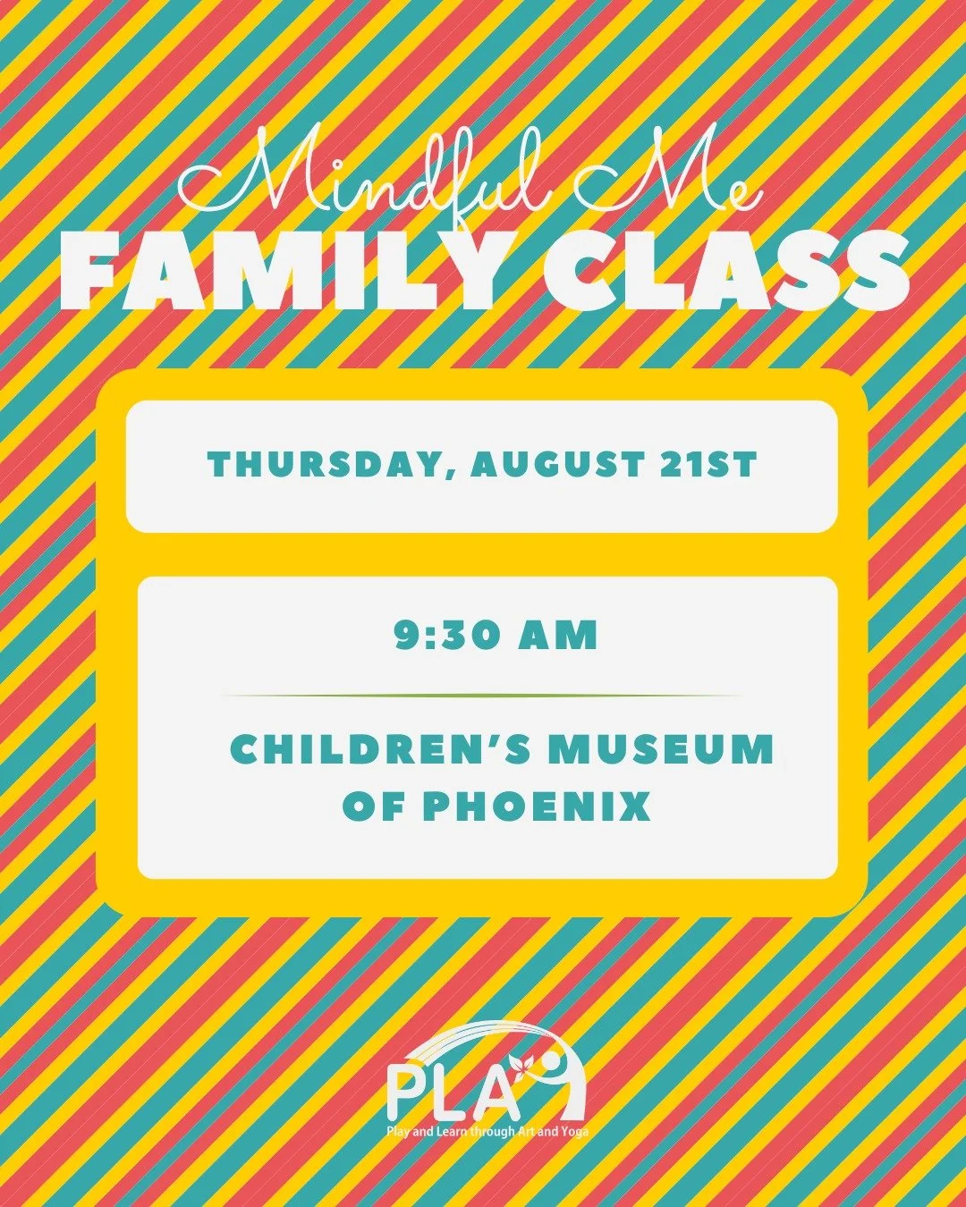 WE MISSED YOU! Our summer break is over and we&rsquo;re ready to get mindful again! Come PLAY with us on August 21st at 9:30 AM at the Children&rsquo;s Museum of Phoenix. 🧠💛✨

 #mindfulnessforkids #PLAYCommunity #playphx #MindfulMe