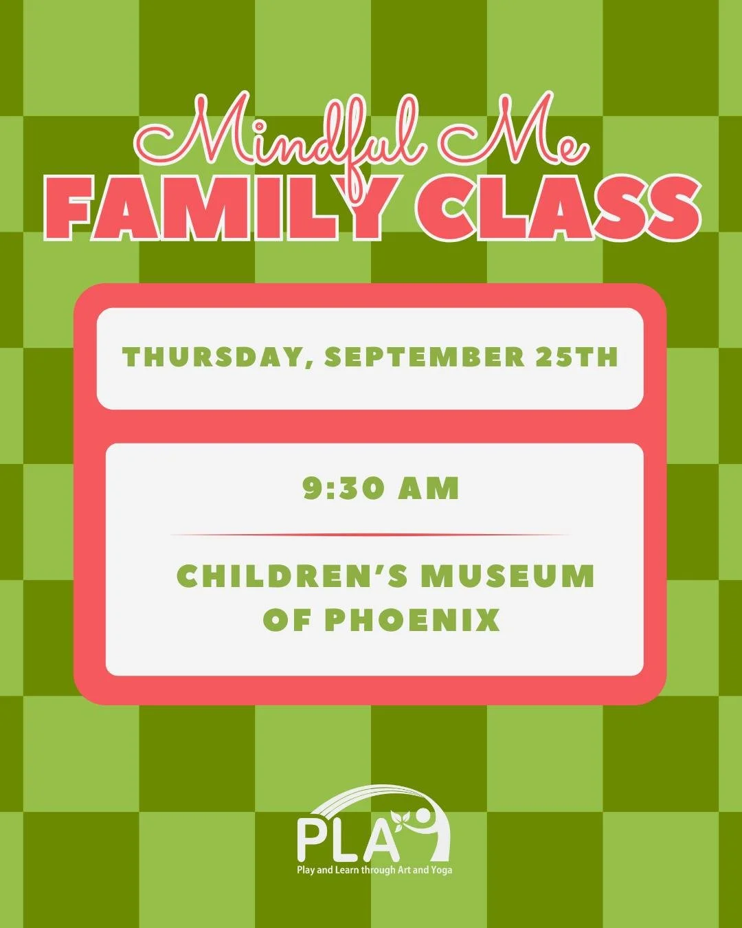 Take a mindful pause with your little ones! 💙 Our Mindful Me Family class is happening Thursday, Sept 25th, 9:30 AM at the Children&rsquo;s Museum of Phoenix. 

#FamilyTime #MindfulnessForKids #PLAYPhoenix #PLAYCommunity #playphx #MindfulMe