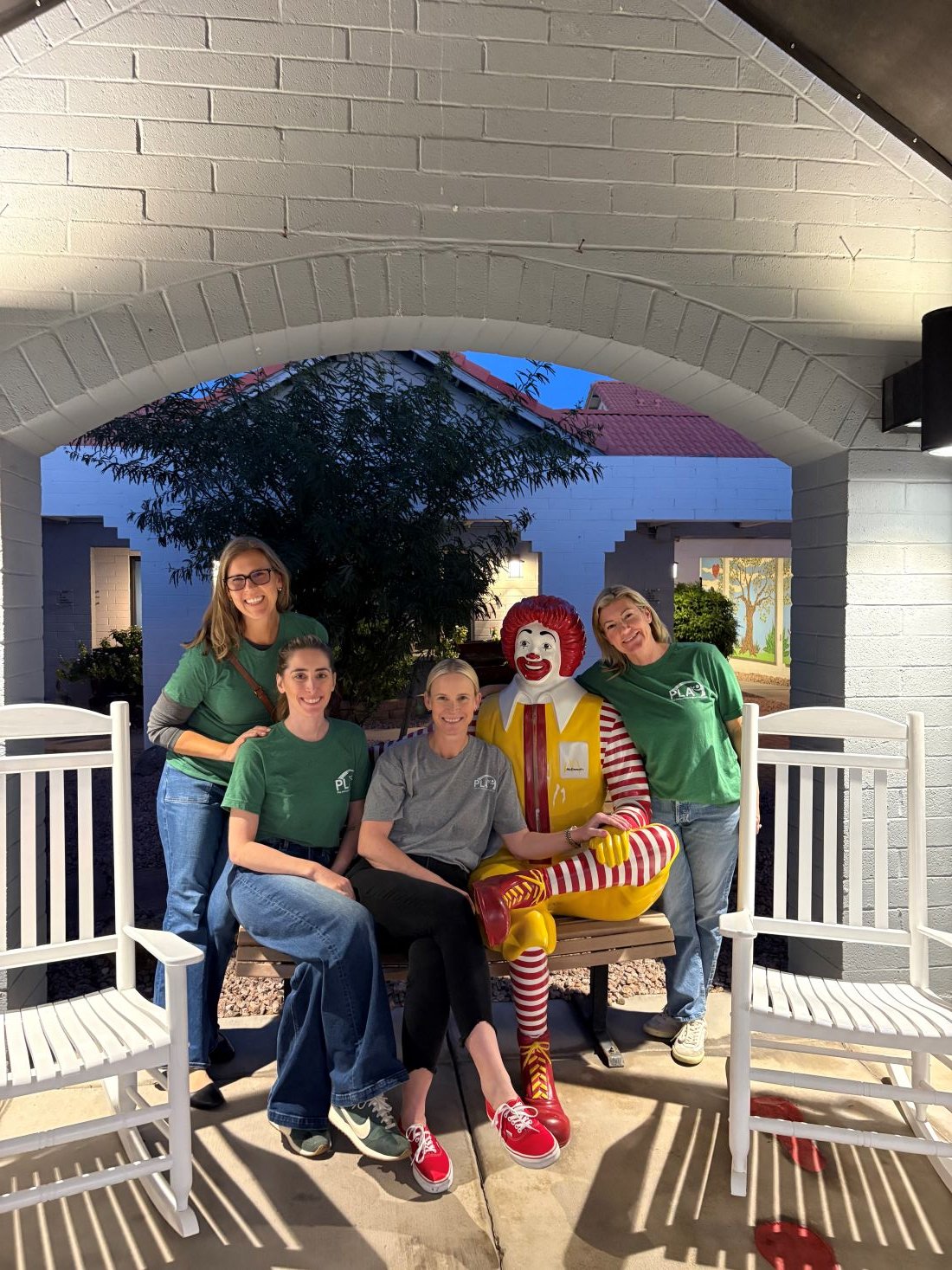 Board members at Ronald McDonald house activity