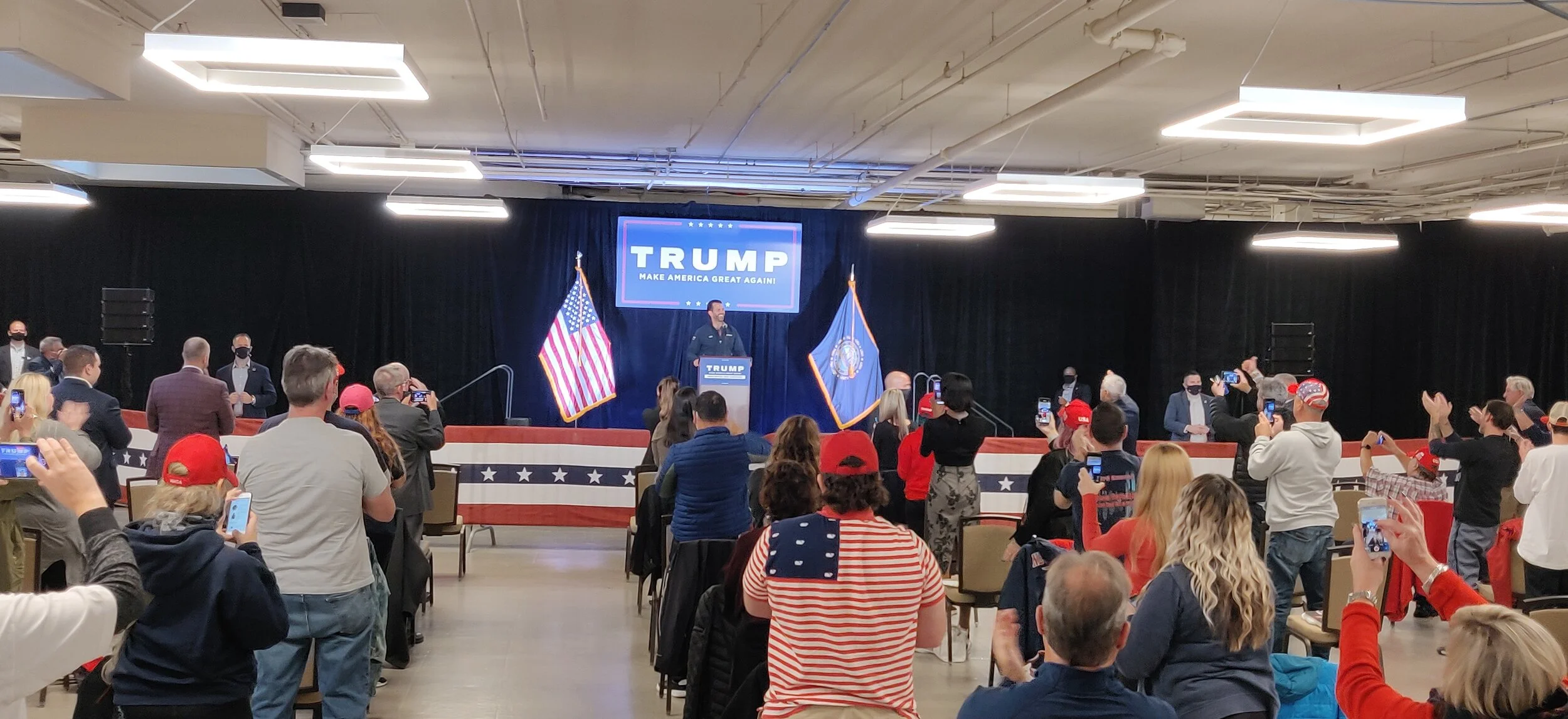 With less than five days to go,  Donald Trump Jr. stops in Manchester