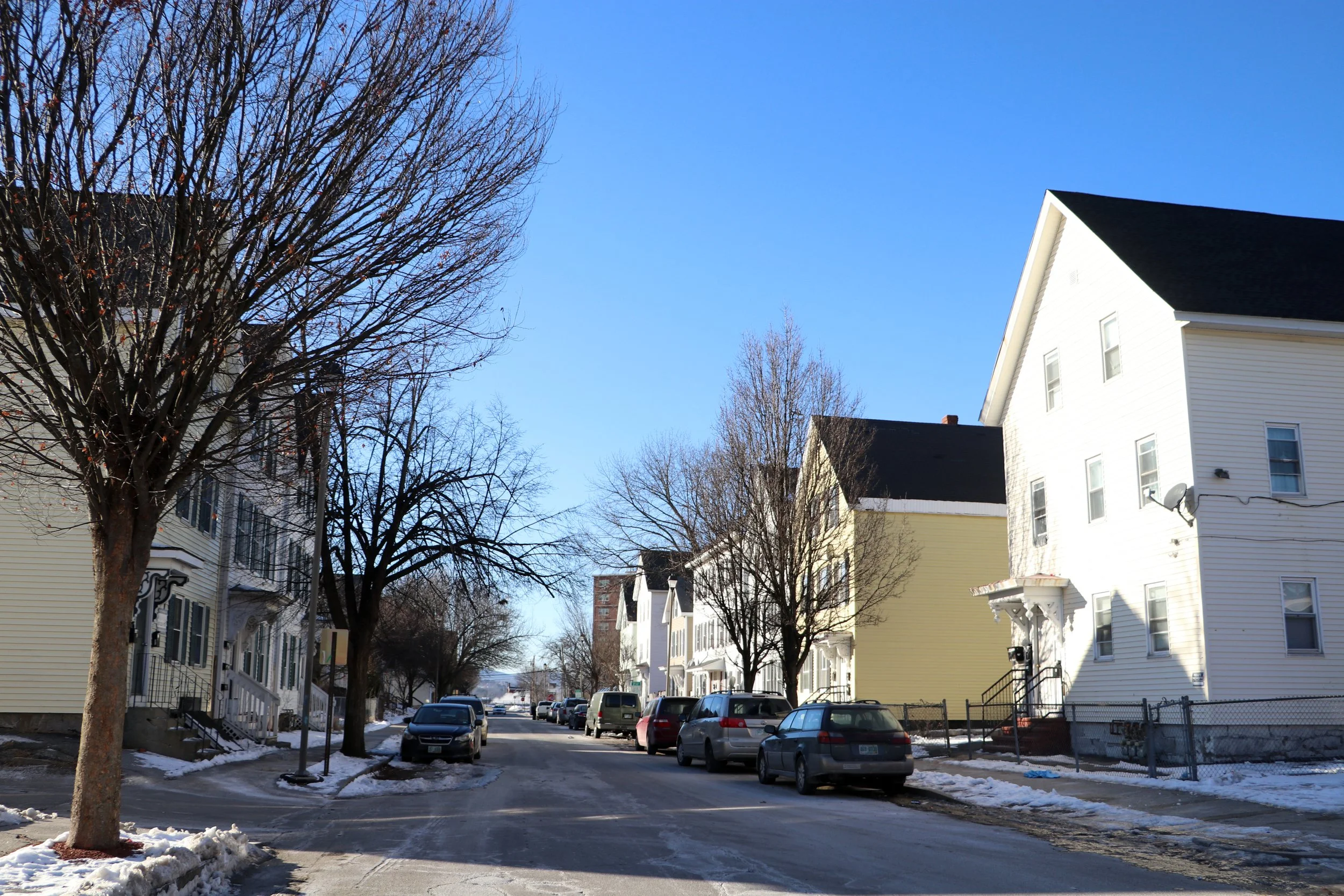 Photo by Allegra Boverman. There are a variety of old and old-style multifamily and single-family homes in this neighborhood. 