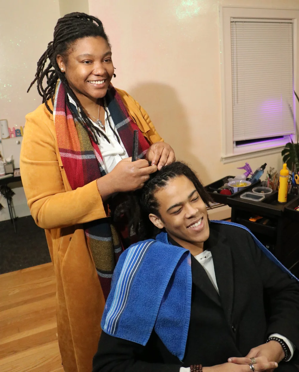   Shaquwan’Da Allen and Jonah Wheeler of Peterborough. By Allegra Boverman.  