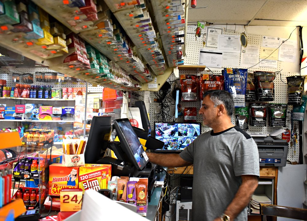  Amjad Rana, owner of Seven Days Market in Manchester, said that for a business like his, the Union Street neighborhood is the best place to operate. (Adam Drapcho photo) 