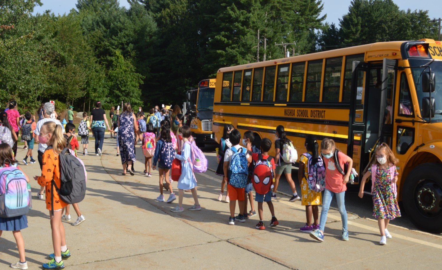  First Day of School Nashua Courtesy Photo  School Dropoff Manchester Photo by Allegra Boverman 