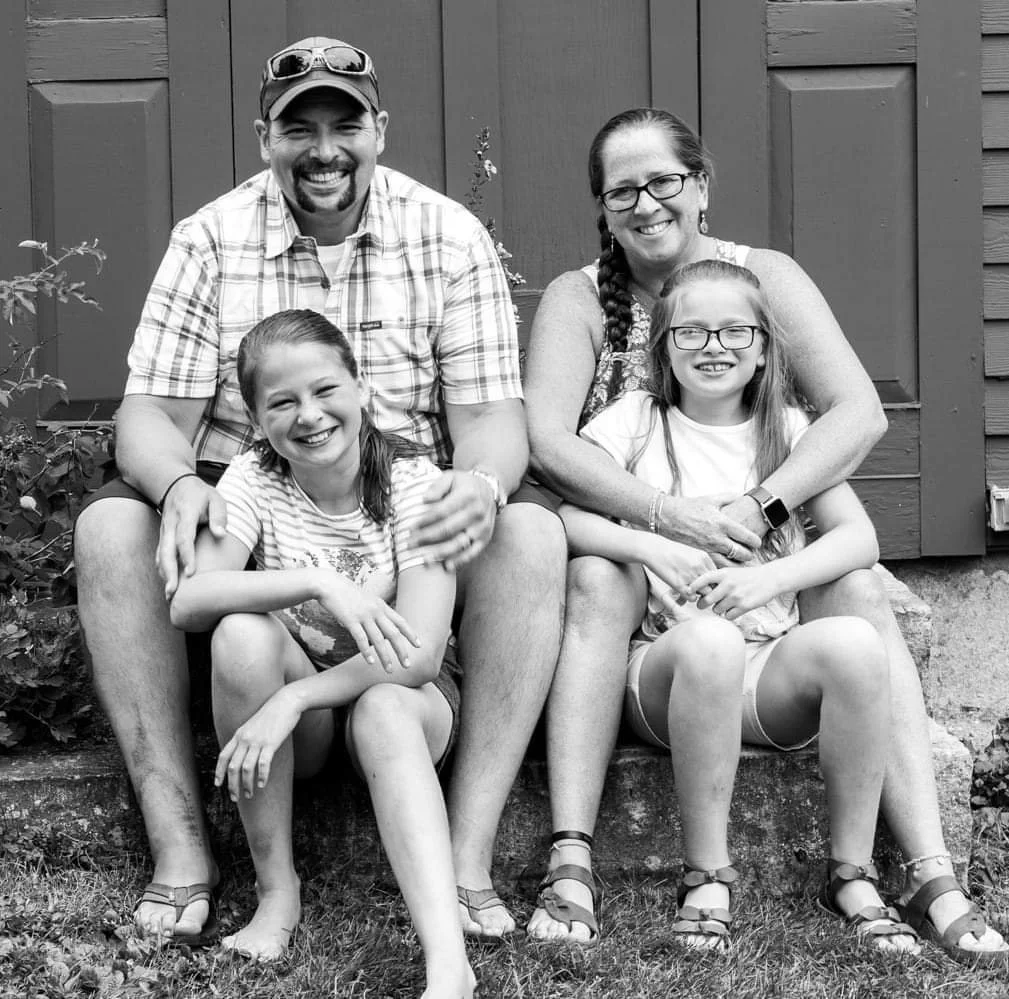  Megan Oxland, pictured here with her family, said substitute teaching left her feeling undervalued and vulnerable. Now, Oxland teaches full-time in Newport. (Courtesy of Megan Oxland) 