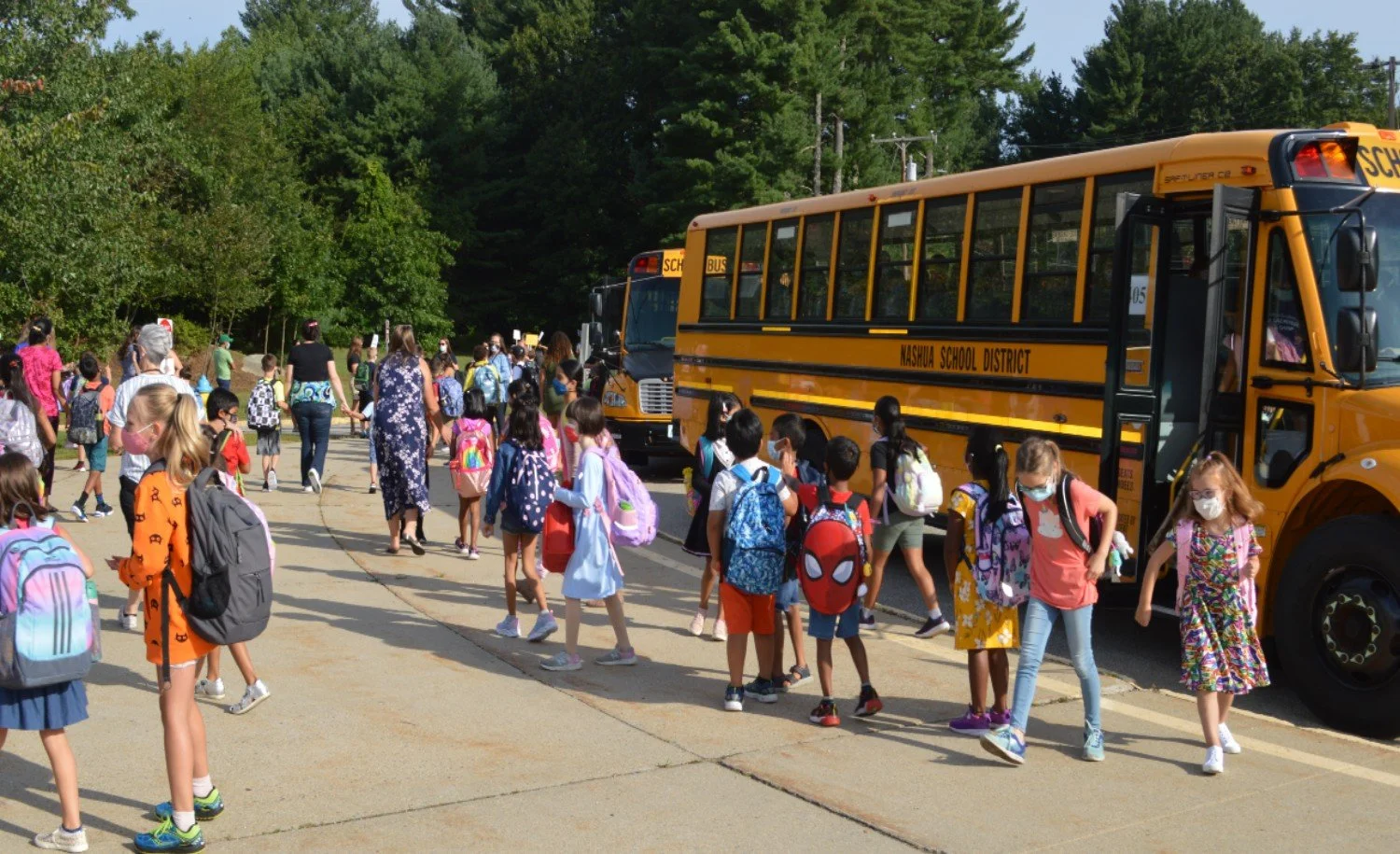  First Day of School Nashua Courtesy Photo  School Dropoff Manchester Photo by Allegra Boverman 