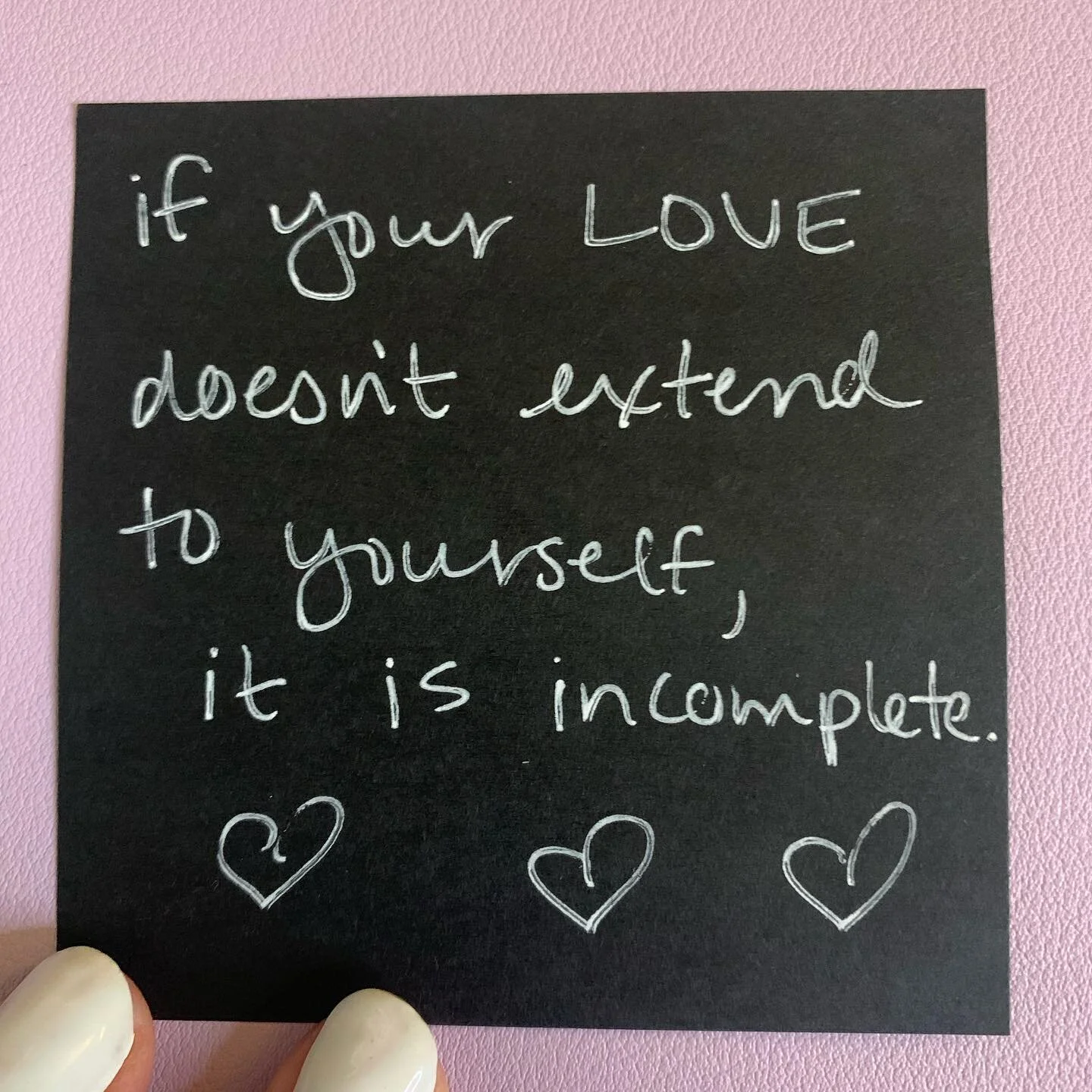 Note to self: give yourself a little love today. 💕💕💕