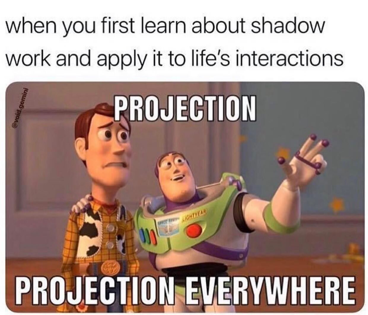 When you&rsquo;re a #shadowworker in training and finally see the truth. 
😂📽😊🤬

#shadowworkers #projections #aimforthelight #spiritualmemes #spiritualjourney #icanseeclearlynow 
#dotheworkgettheresults #spiritualhumor #spiritjunkies #youarethemed