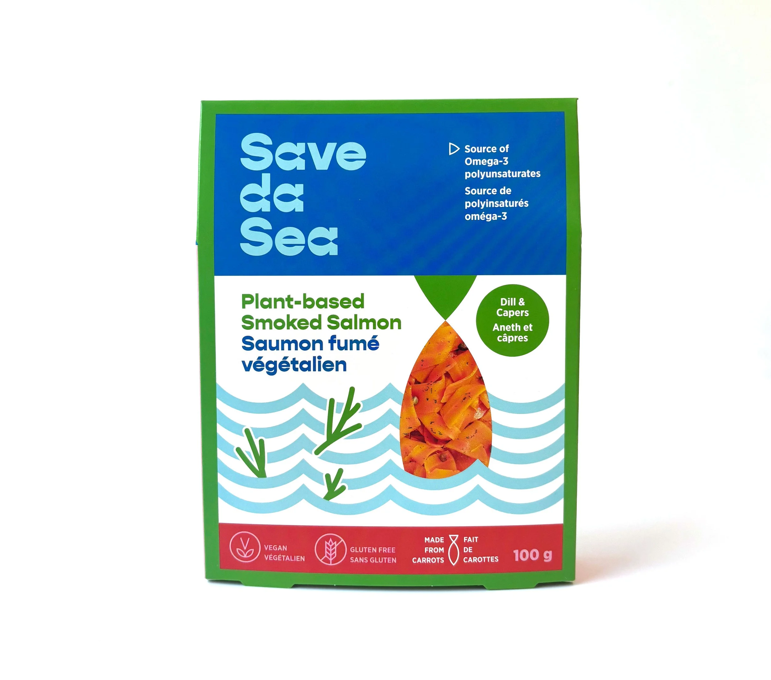 PLANT-BASED SMOKED SALMON WITH DILL &amp; CAPERS
