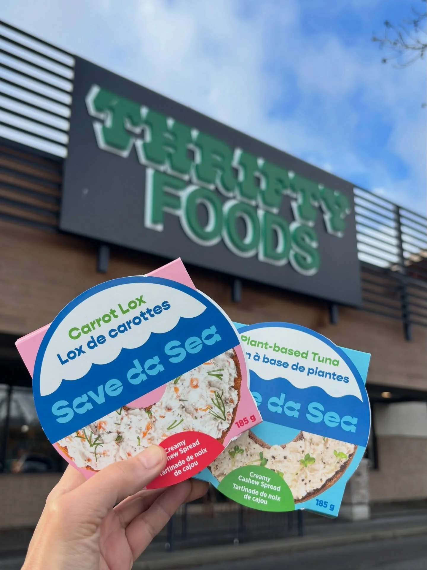 Attention bagel lovers I am so excited to share that our Carrot Lox and Plant-based Tuna Cashew Spreads are now available in the fridge at Thrifty Foods across Vancouver Island and the Lower Mainland! So grab your favourite 🥯 and get spreading frien