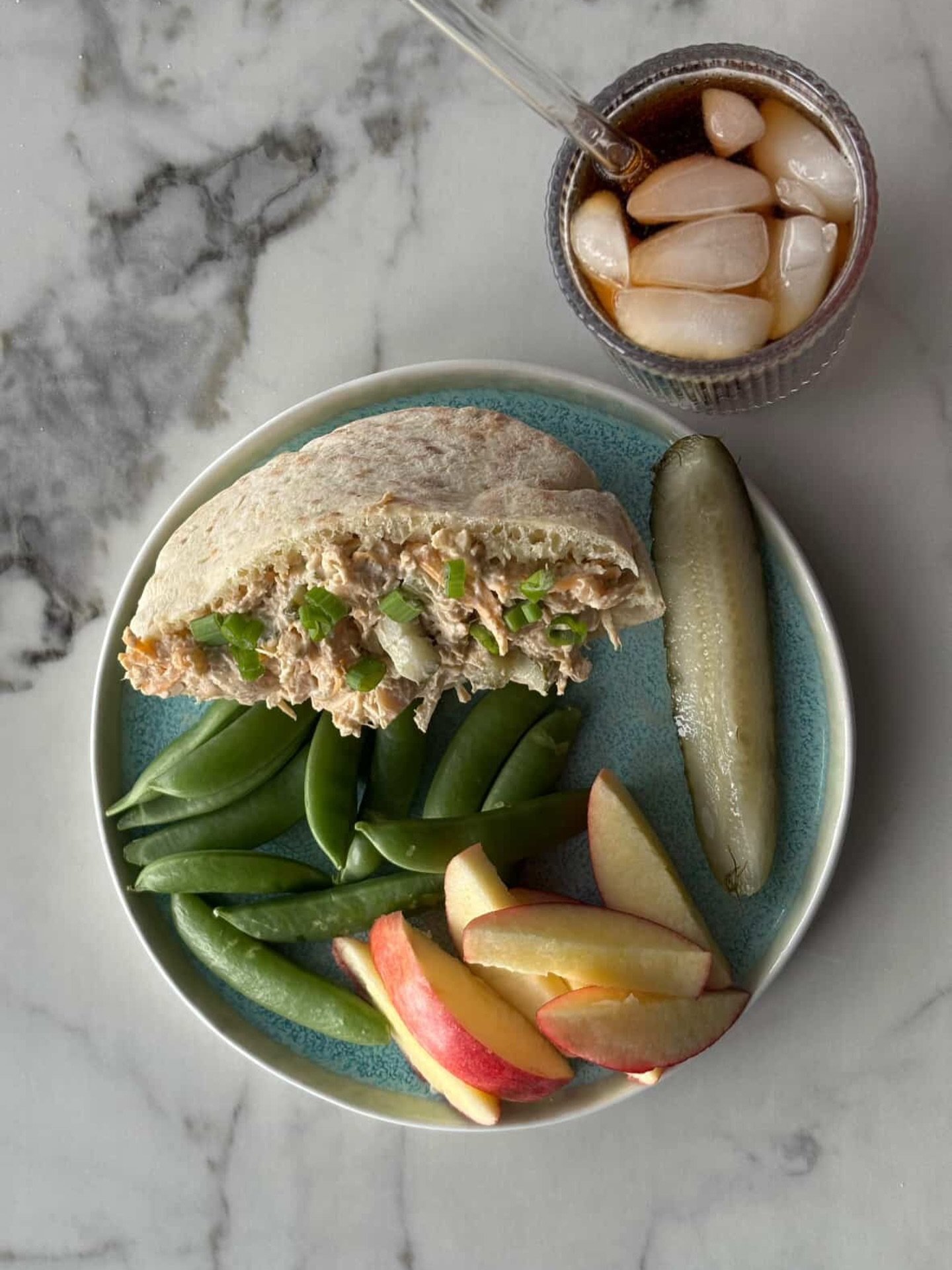 Thanks for sharing your &lsquo;Tuna&rsquo; stuffed pita @plantbasedmace_ ! What is your fave vessel for our &lsquo;tuna&rsquo; salad that we need to try next?👇🏼